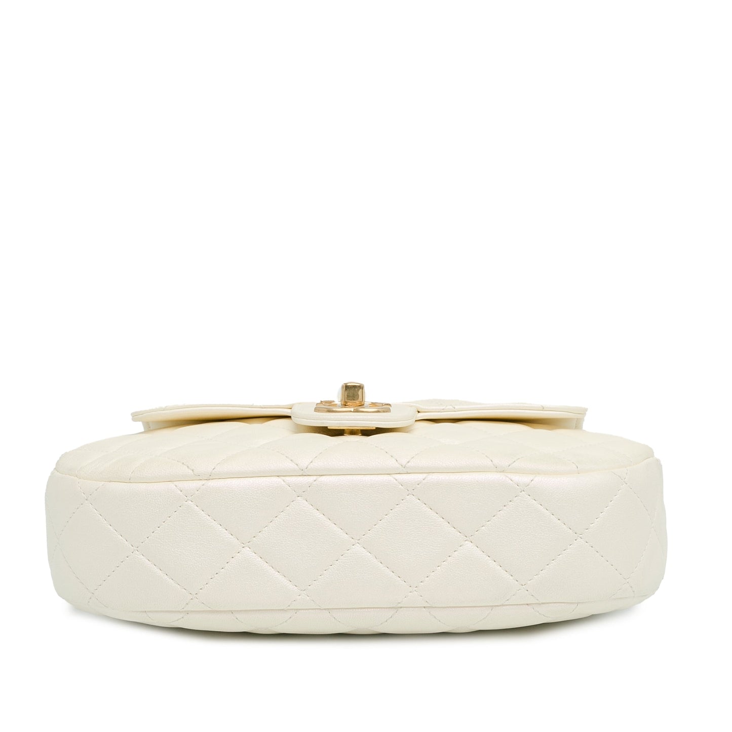 Chanel Sac CC Quilted Lambskin Top Handle Flap