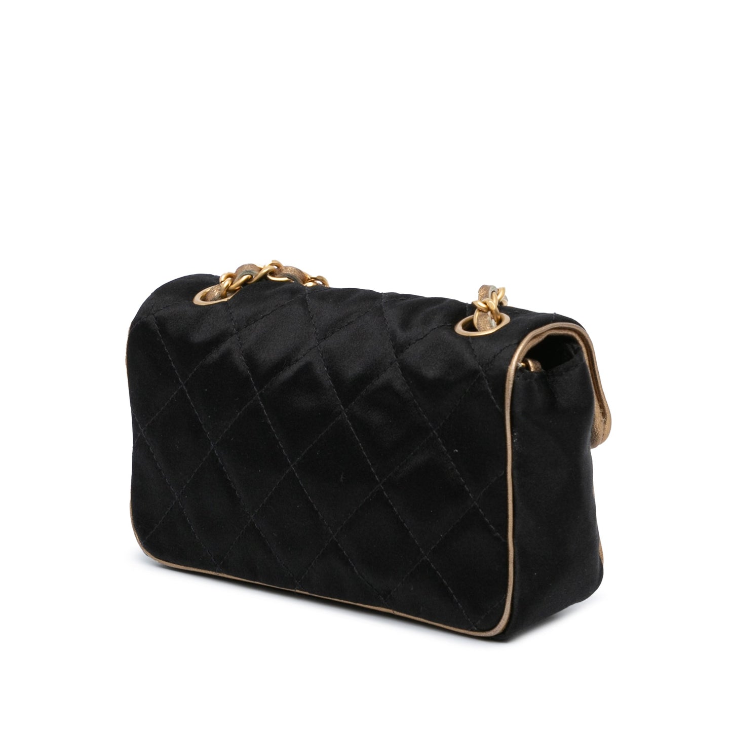 Chanel Sac Extra Mini Quilted Satin Flap