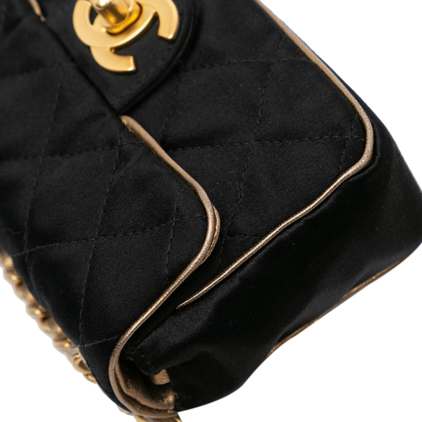 Chanel Sac Extra Mini Quilted Satin Flap