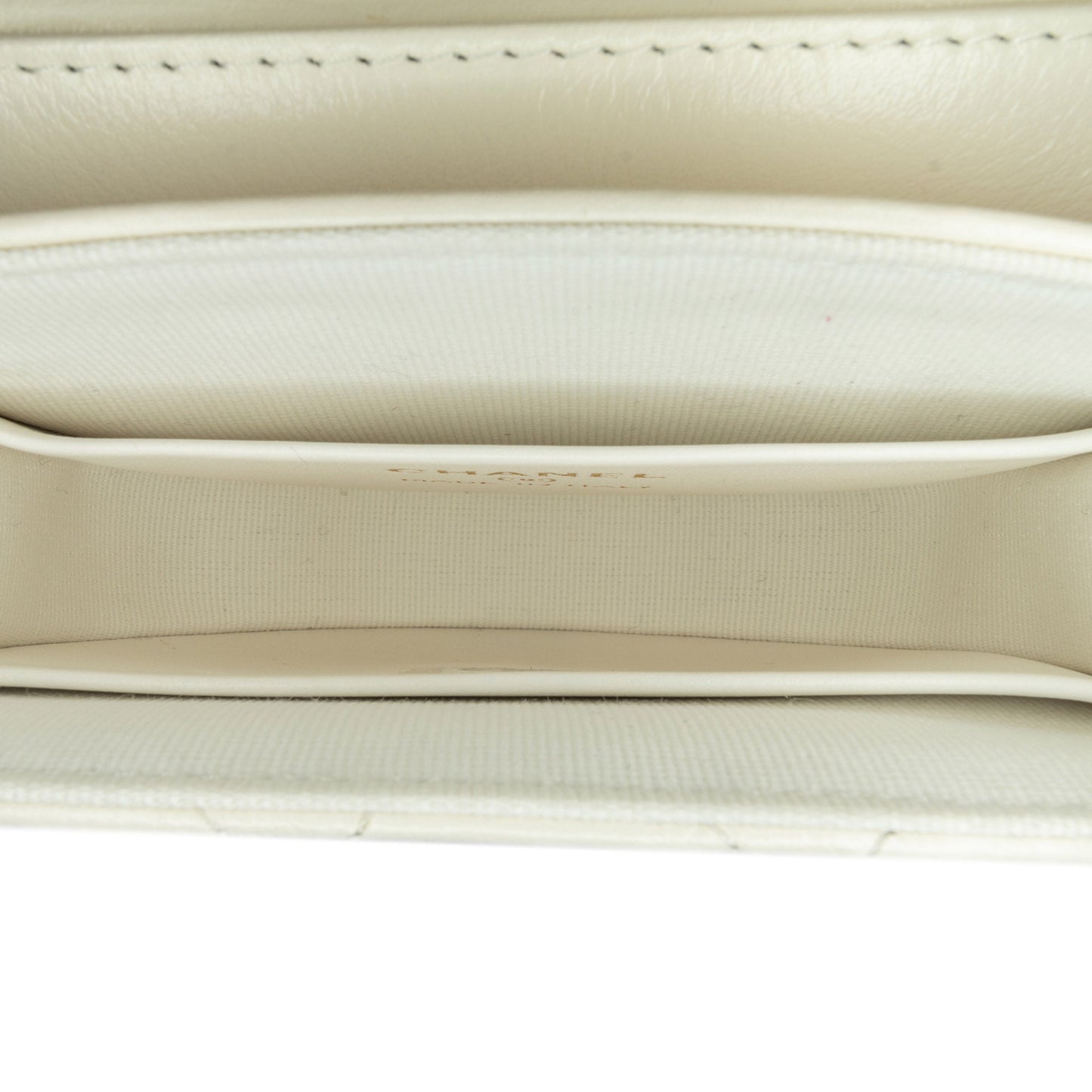 Chanel Sac Mini CC Quilted Aged Calfskin Top Handle Clutch with Chain