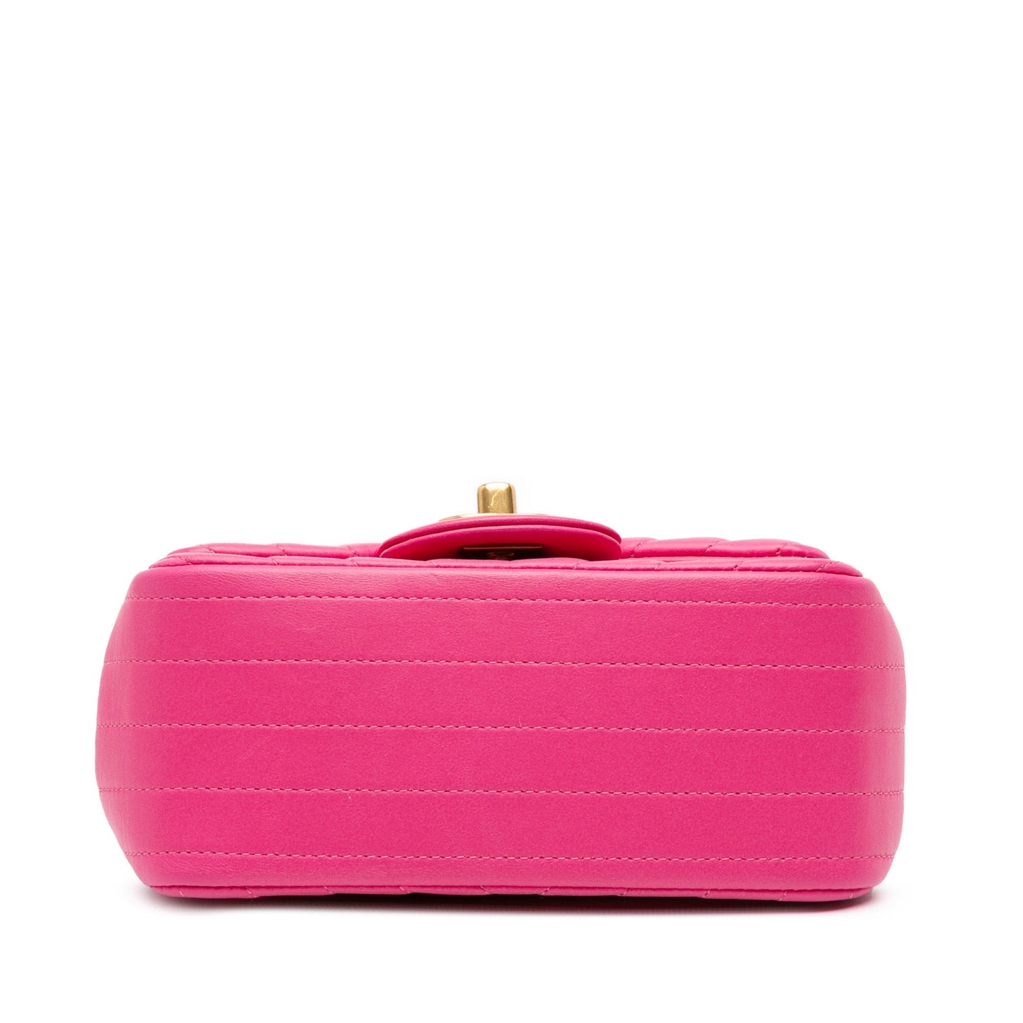 Chanel Sac Mini Square Classic Chevron Lambskin Flap