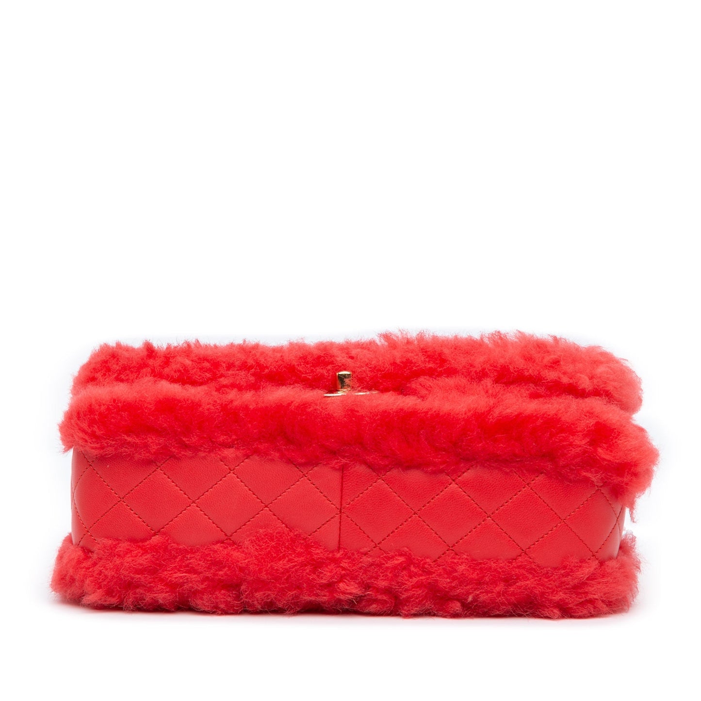 Chanel Sac CC Faux Fur and Quilted Lambskin Single Flap