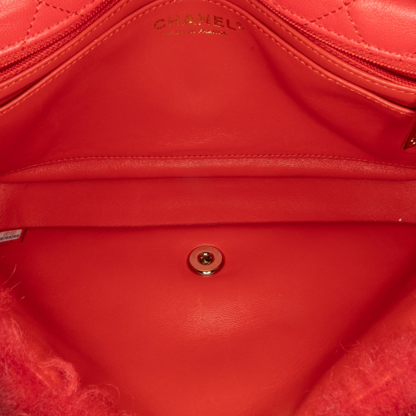 Chanel Sac CC Faux Fur and Quilted Lambskin Single Flap