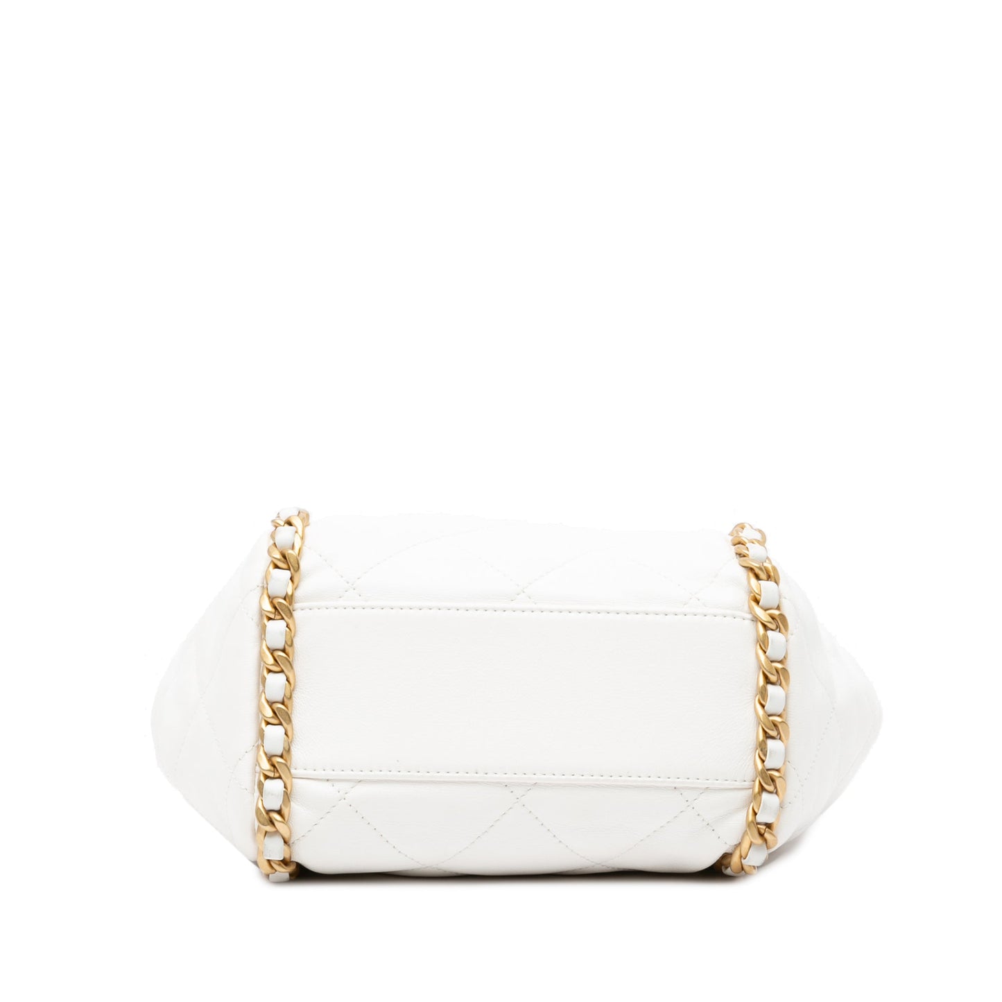 Chanel Sac Quilted Lambskin Chain Around Bucket Bag