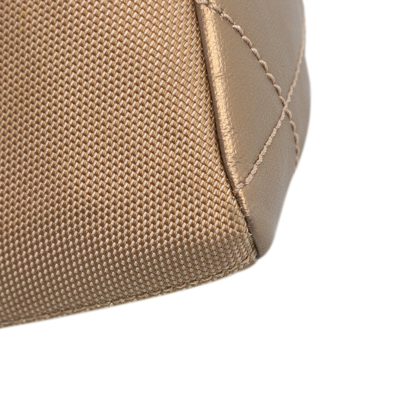 Chanel Sac Paris Biarritz Quilted Metallic Coated Canvas Cosmetic Pouch