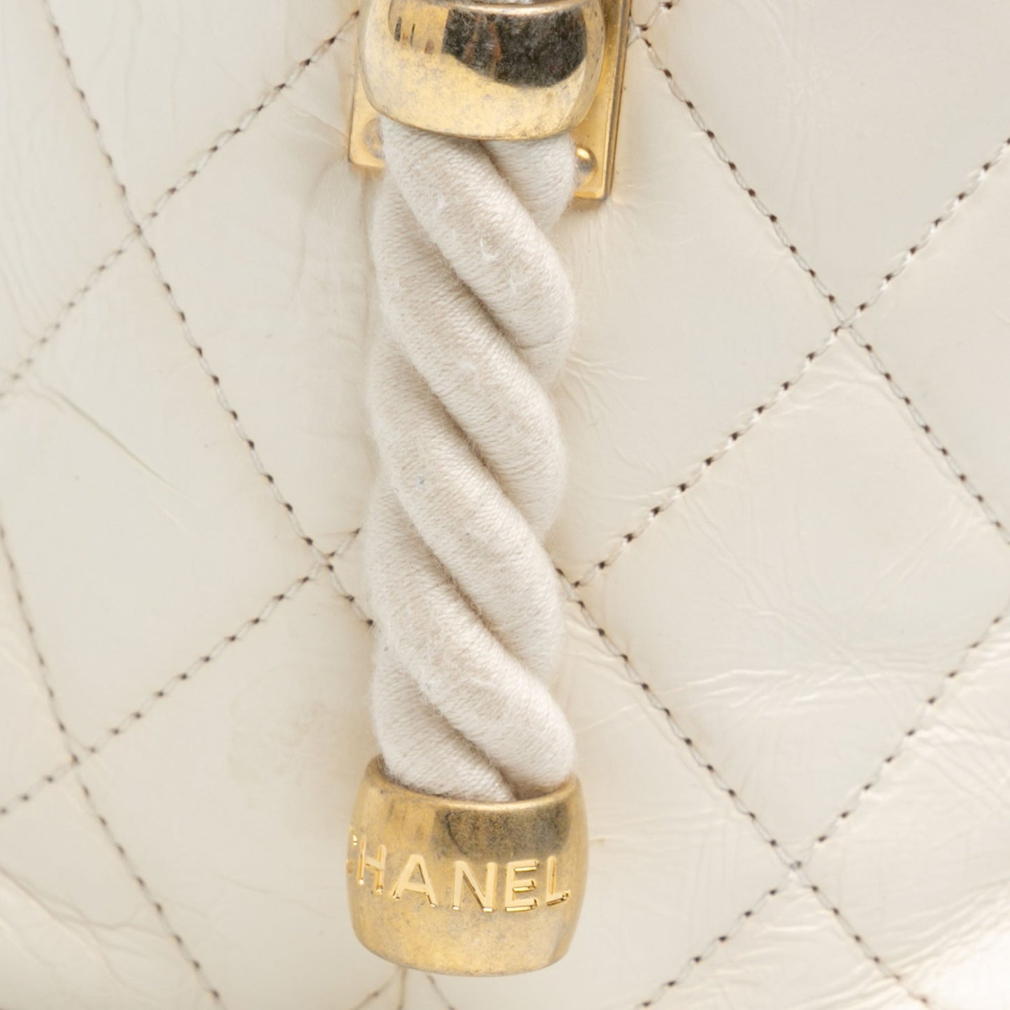 Chanel Sac Crumpled Calfskin En Vogue Rope Satchel