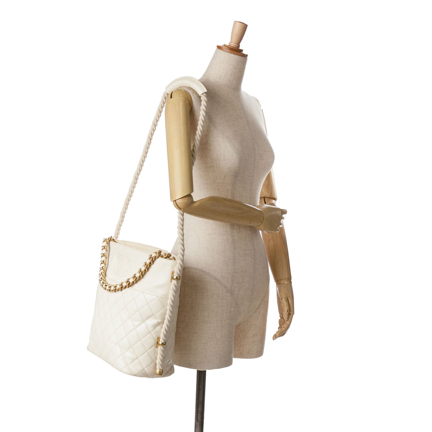Chanel Sac Crumpled Calfskin En Vogue Rope Satchel
