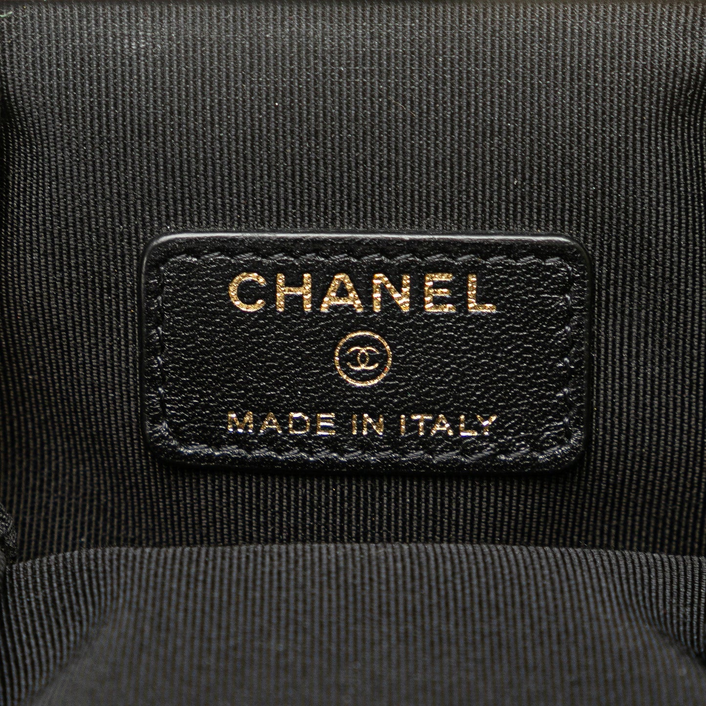 Black Chanel Small CC Quilted Lambskin Kisslock Frame Clutch Crossbody Bag