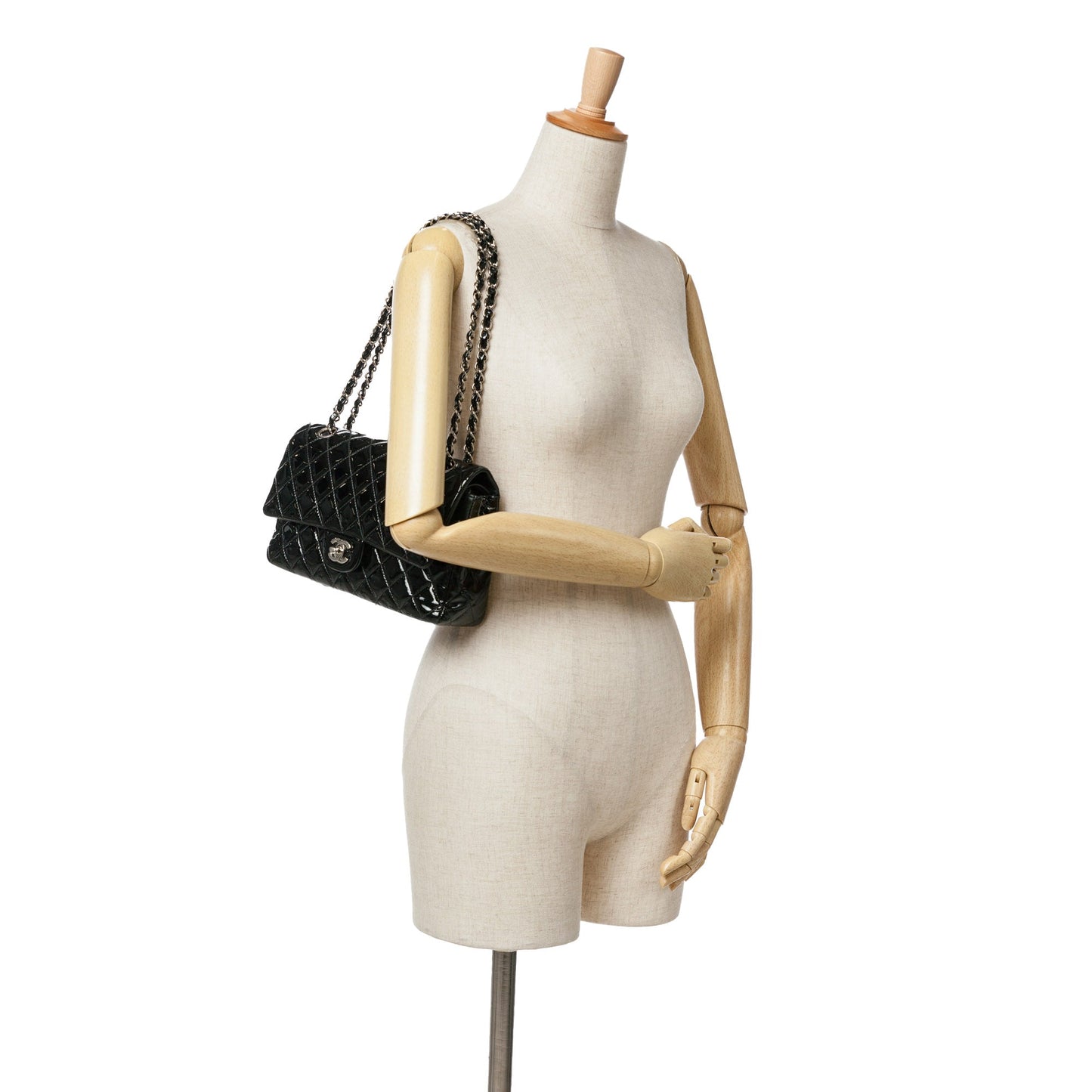 Chanel Sac Medium Classic Patent Double Flap