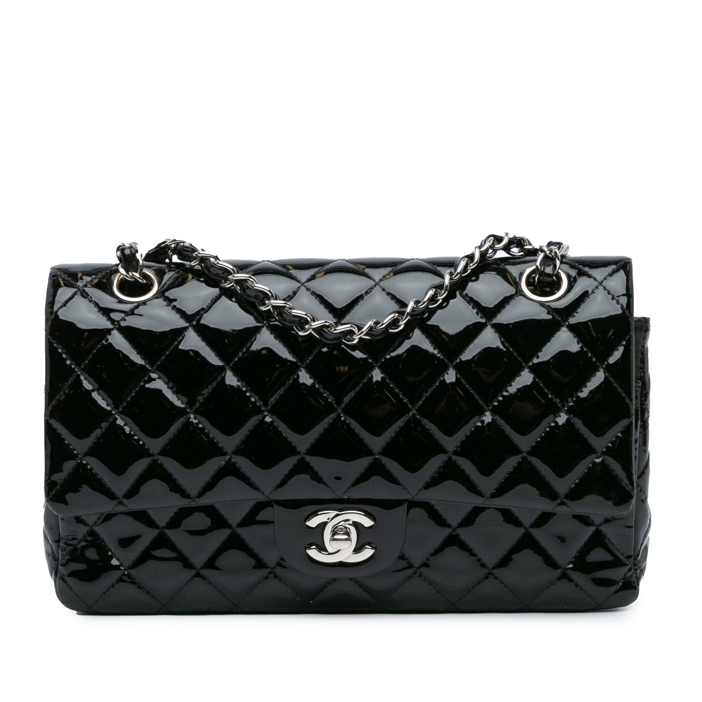 Chanel Sac Medium Classic Patent Double Flap