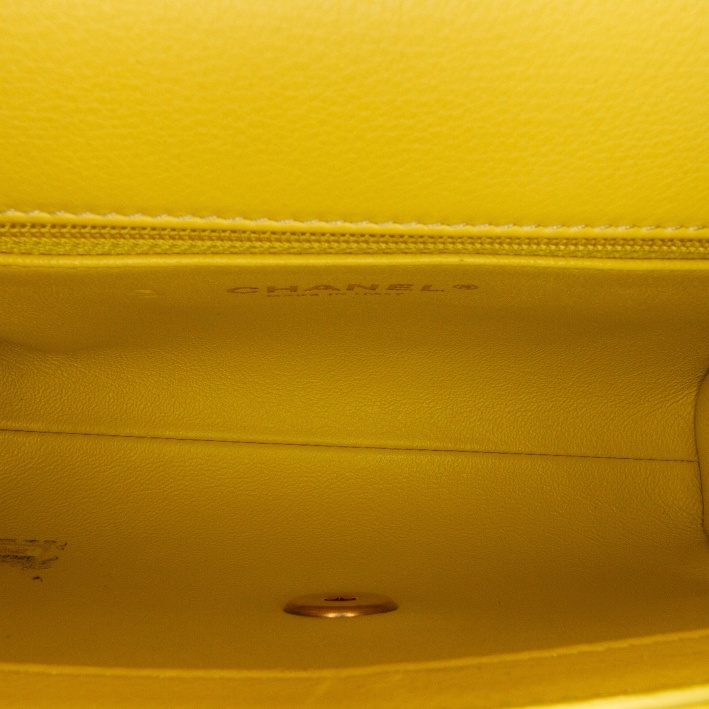 Chanel Coco Belt Bag Yellow Chevron Lambskin Gold