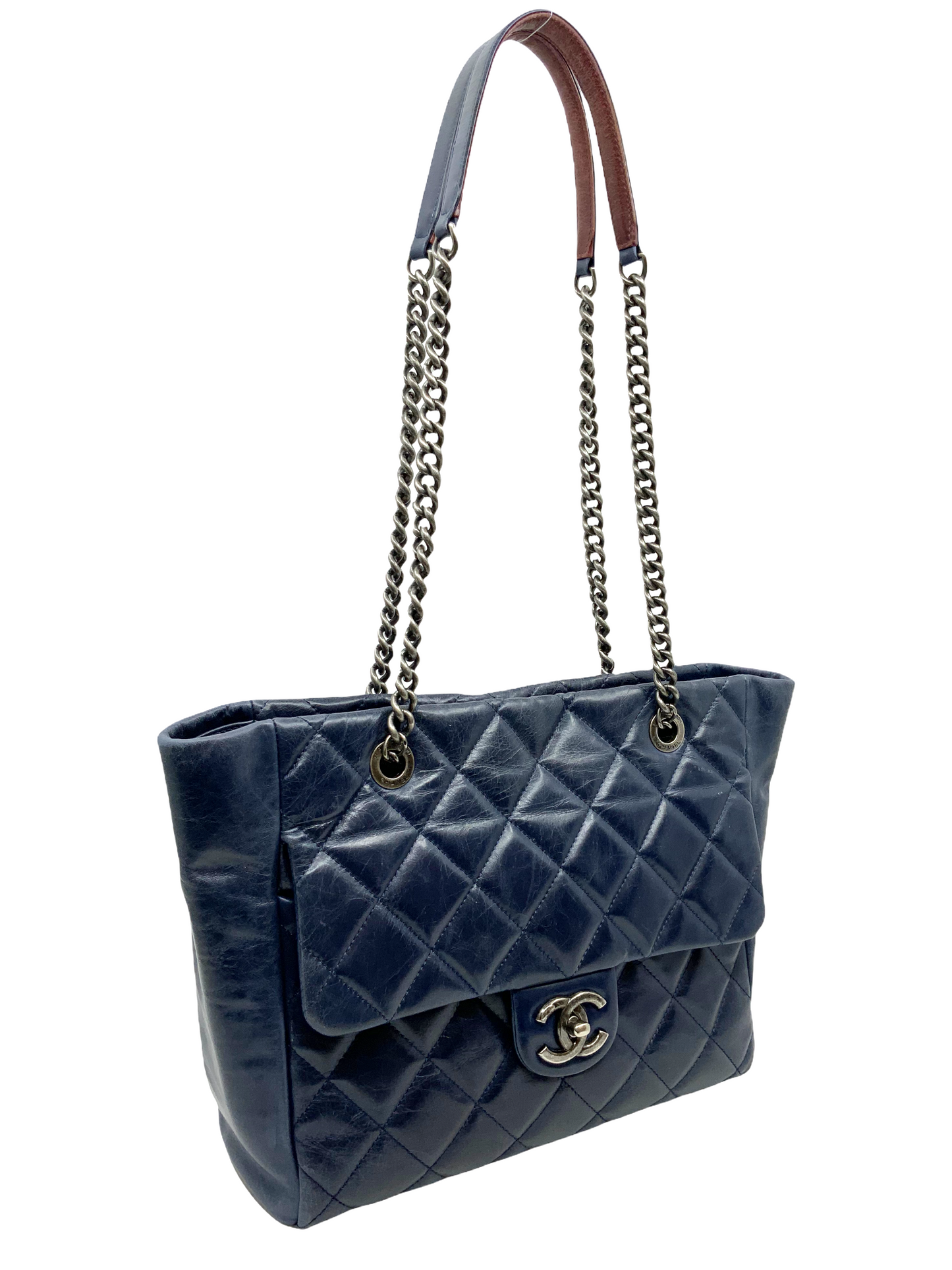 Chanel Calfskin Quilted Front Pocket Tote