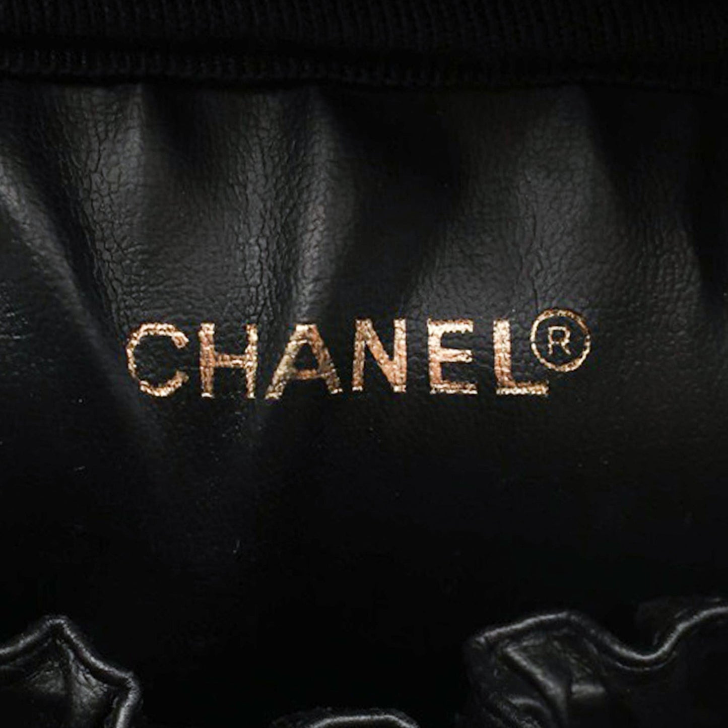 Black Chanel CC Lambskin Vanity Case