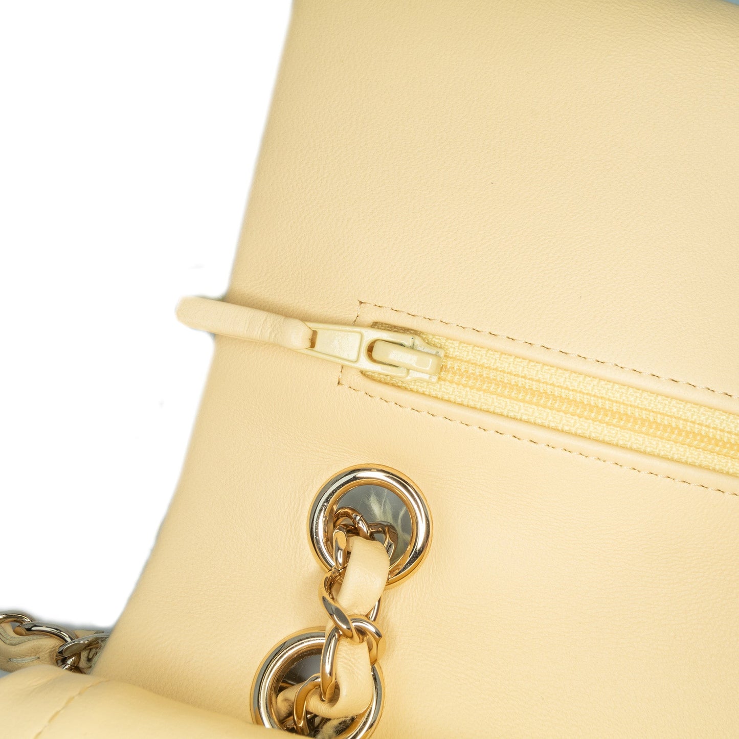 Chanel Sac Medium Classic Fringed Tweed Double Flap