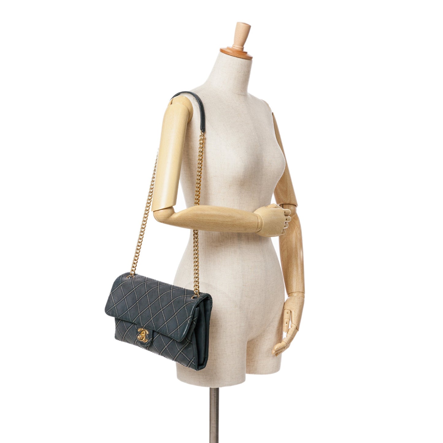 Chanel Sac Iridescent Calfskin Stitch Flap