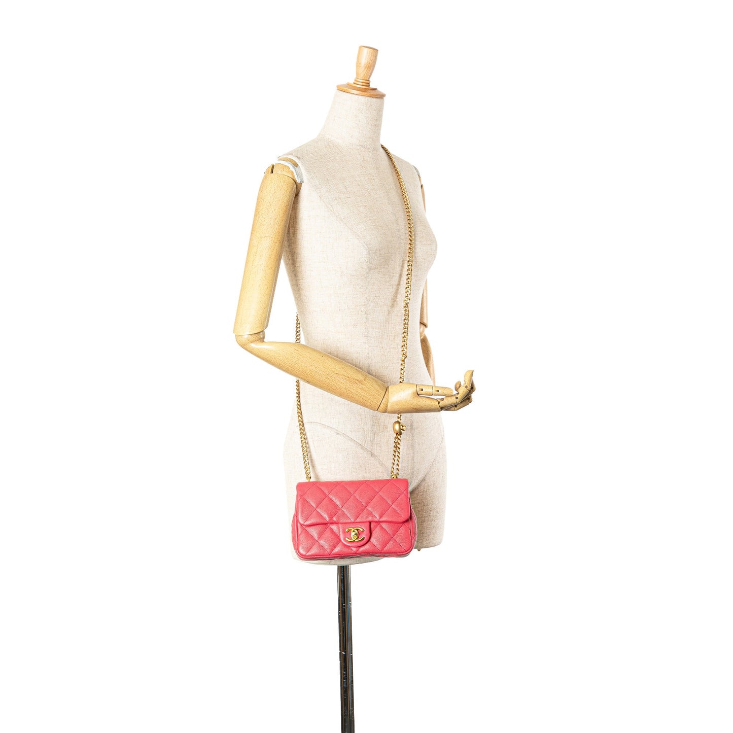 Chanel Sac Mini Quilted Caviar Sweetheart Flap