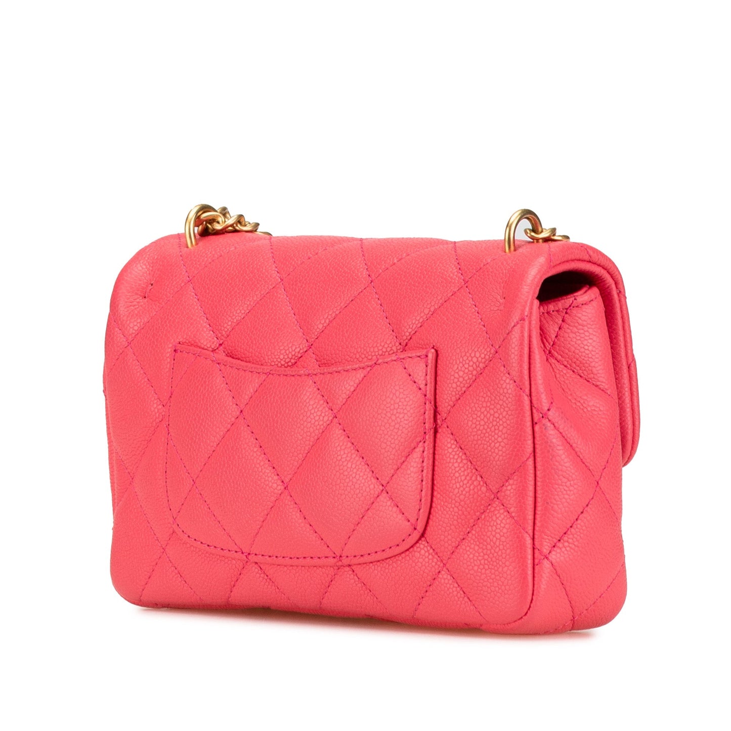 Chanel Sac Mini Quilted Caviar Sweetheart Flap