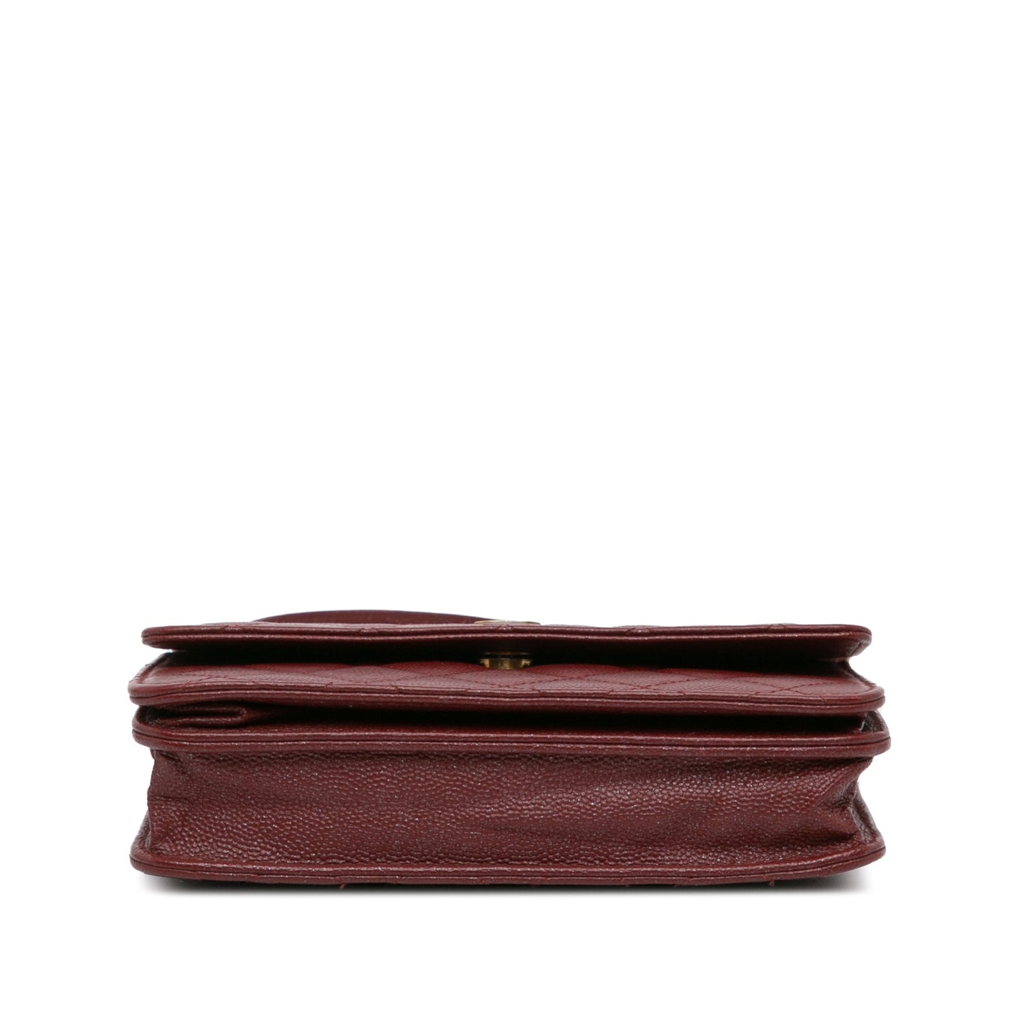 Chanel Sac Quilted Caviar Square Wallet on Chain