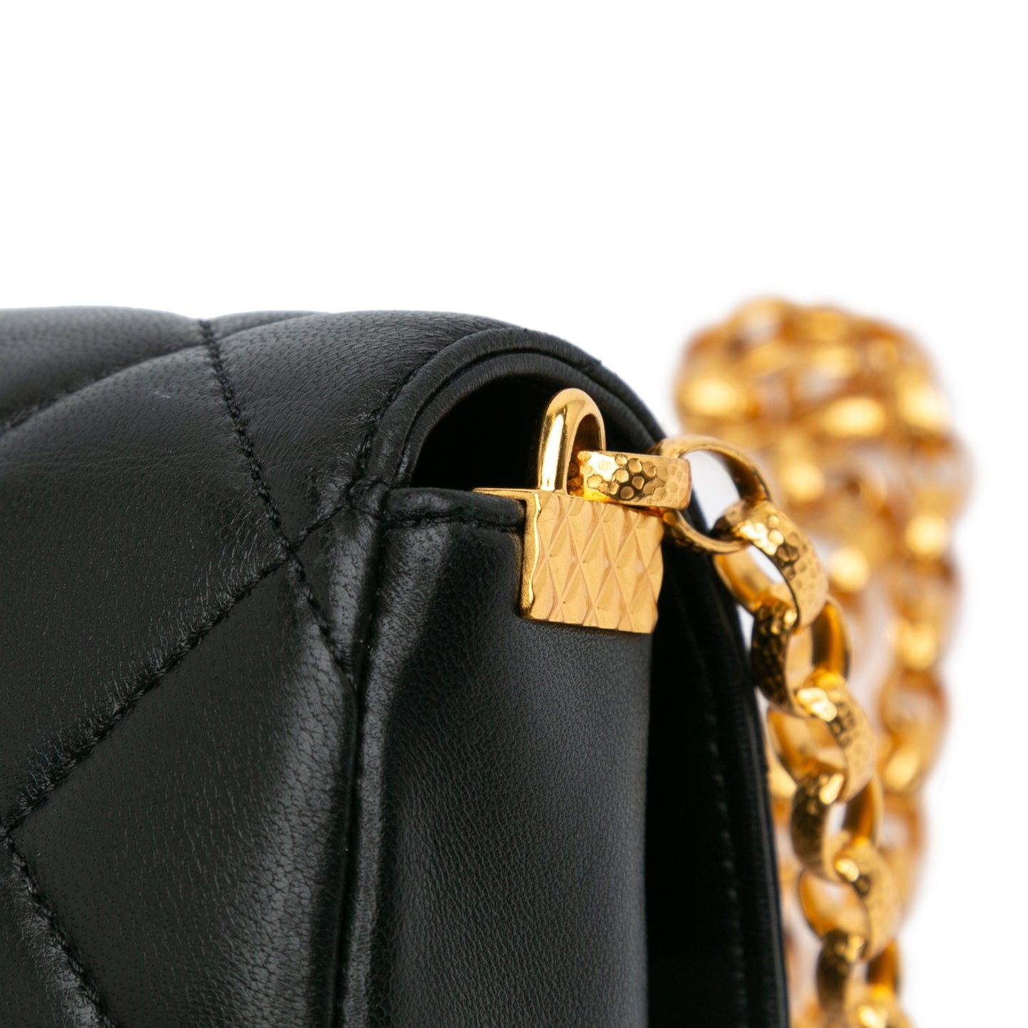 Black Chanel Quilted Lambskin CC Coin Flap Crossbody Bag