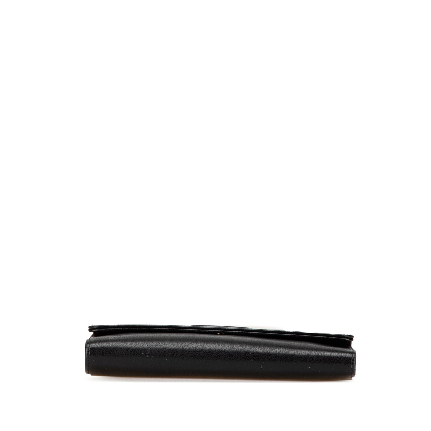 Black Chanel CC Calfskin Long Wallet