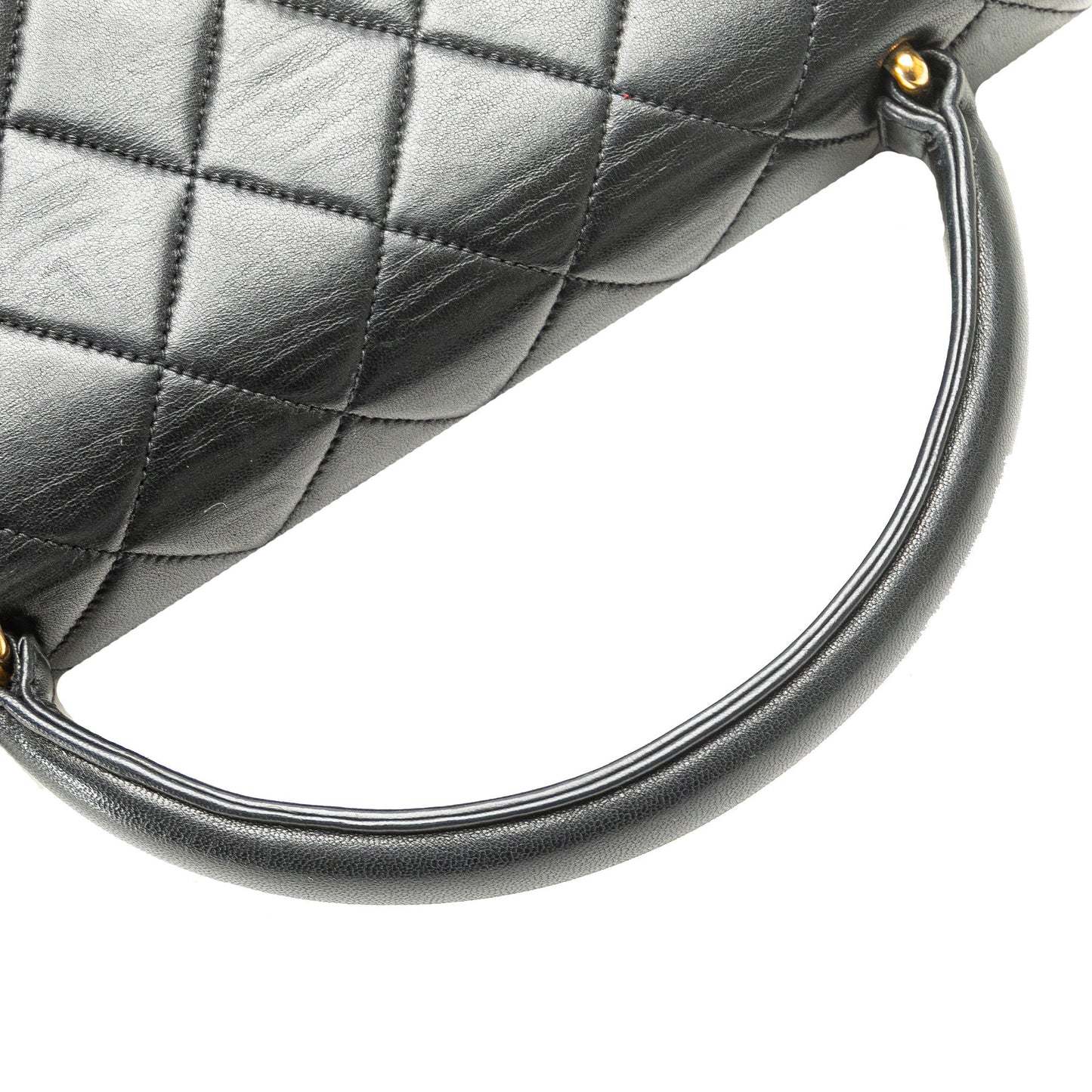 Chanel Sac Medium Lambskin Kelly Top Handle Bag