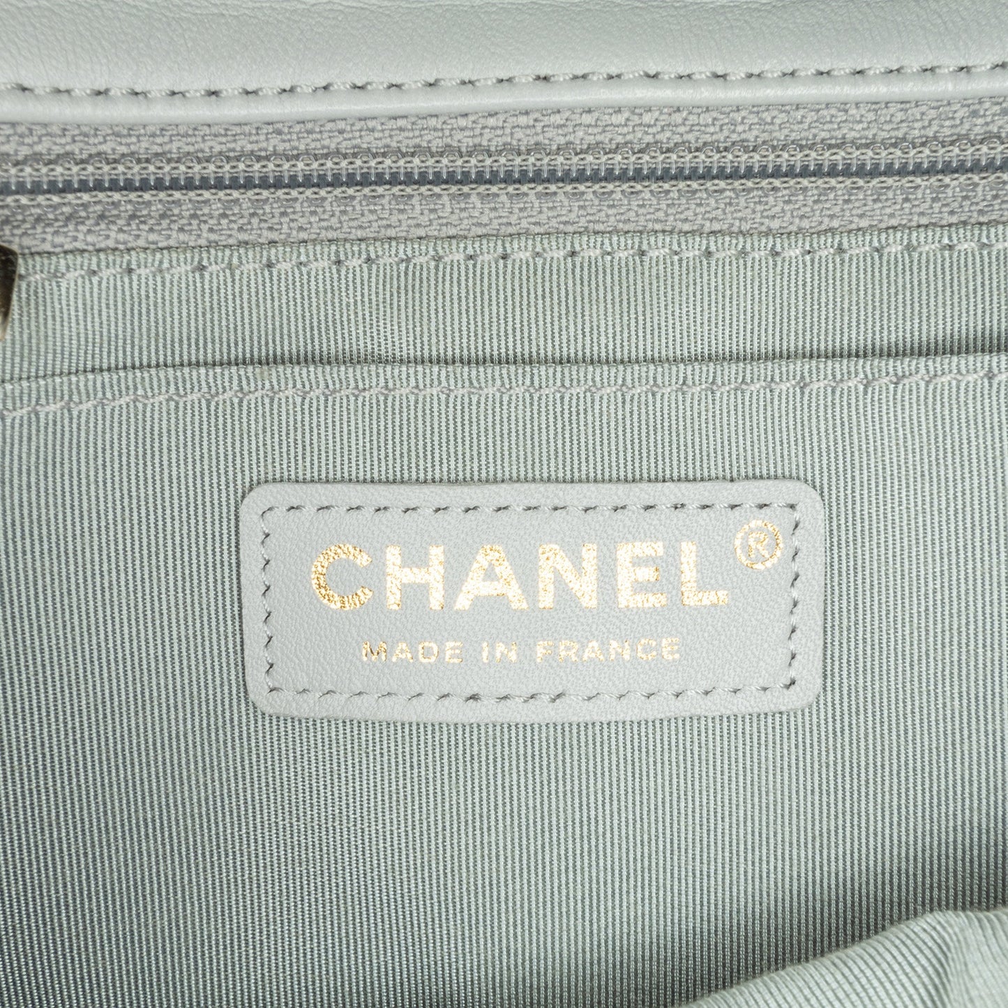 Gray Chanel Quilted Calfskin Bolero de Chanel Flap Crossbody Bag