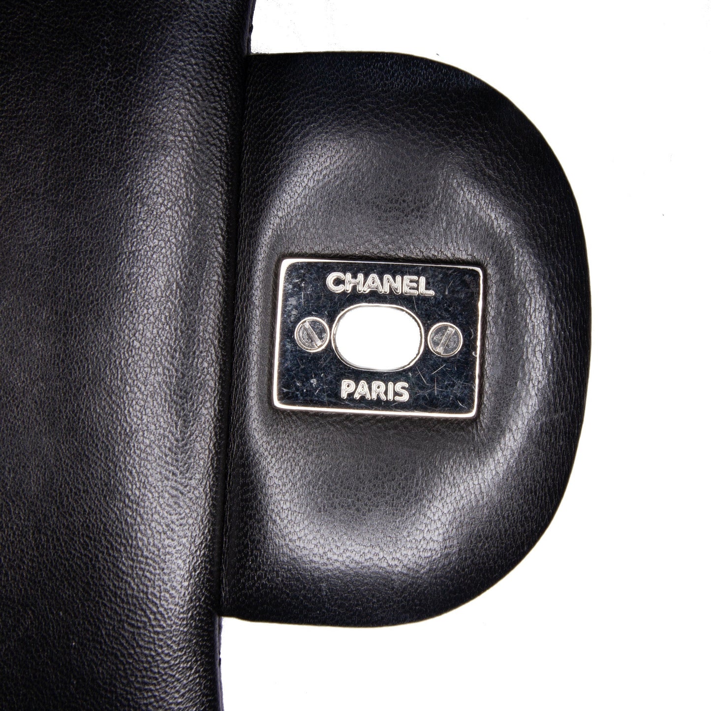Black Chanel Jumbo Classic Lambskin Double Flap Shoulder Bag