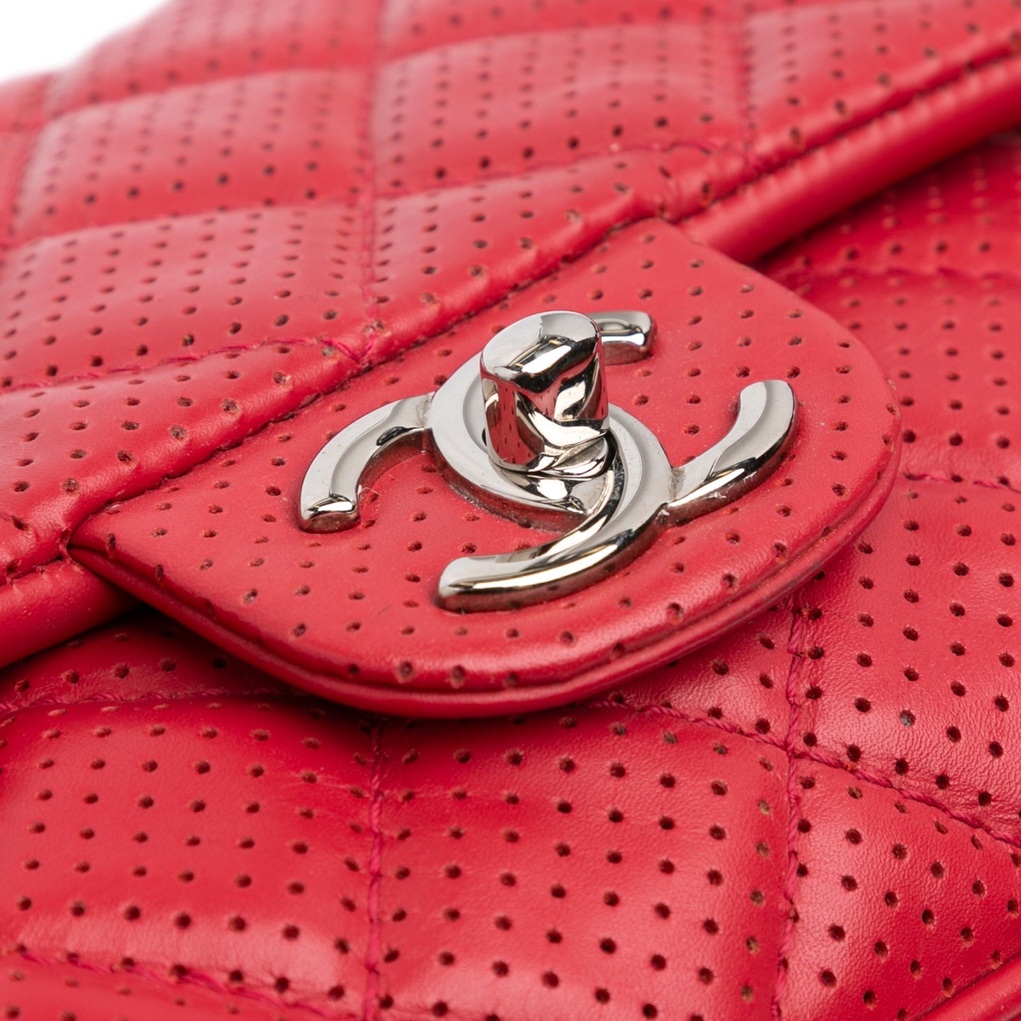 Chanel Sac Medium Perforated Lambskin Punch Flap