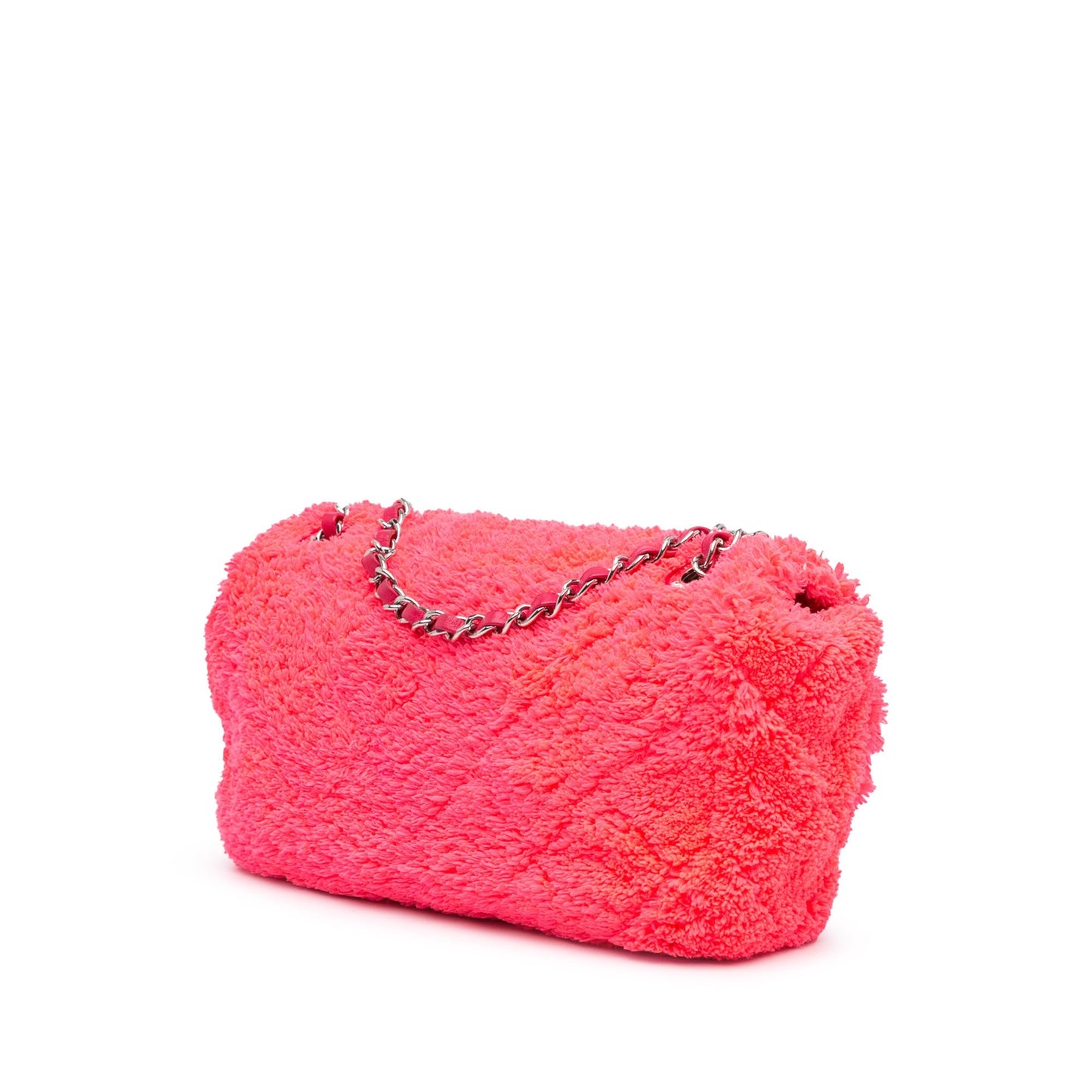 Chanel Sac Medium Quilted Terry Cloth Coco Beach Flap