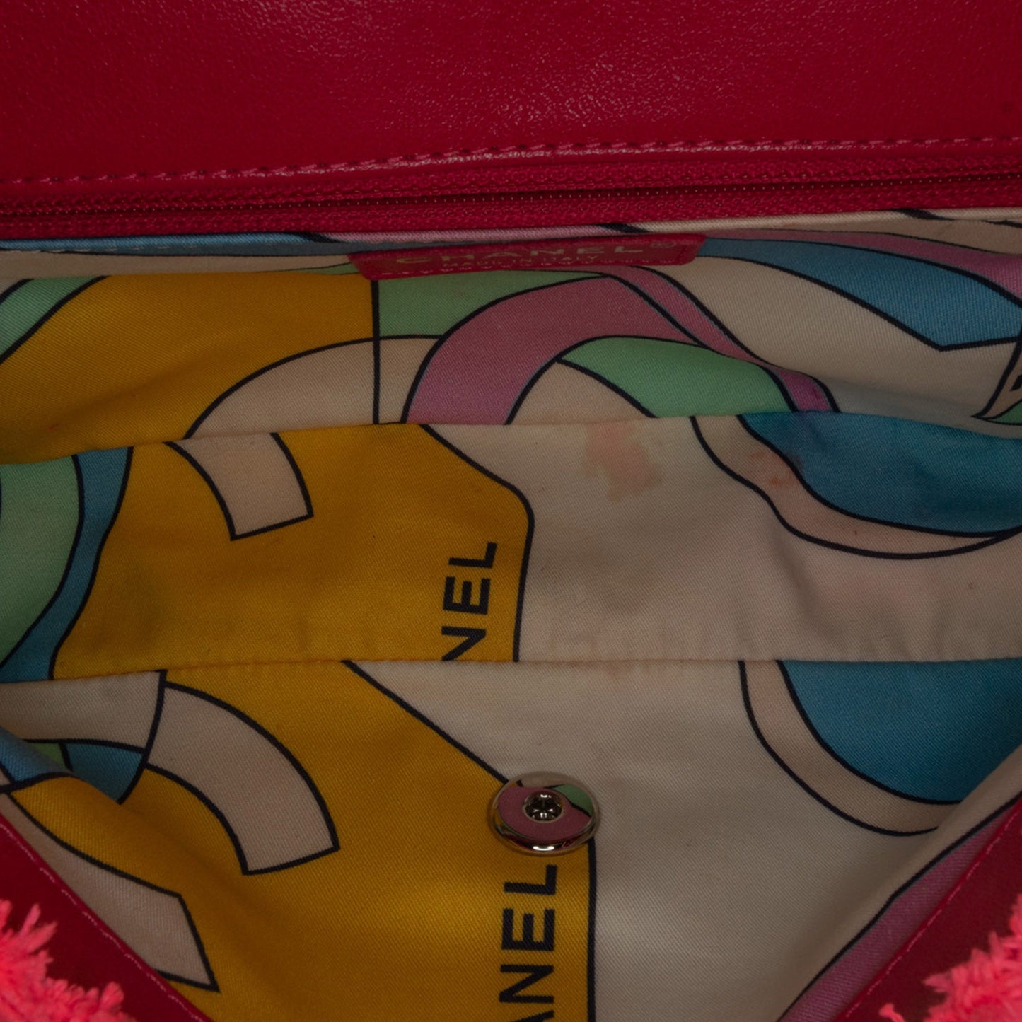 Chanel Sac Medium Quilted Terry Cloth Coco Beach Flap