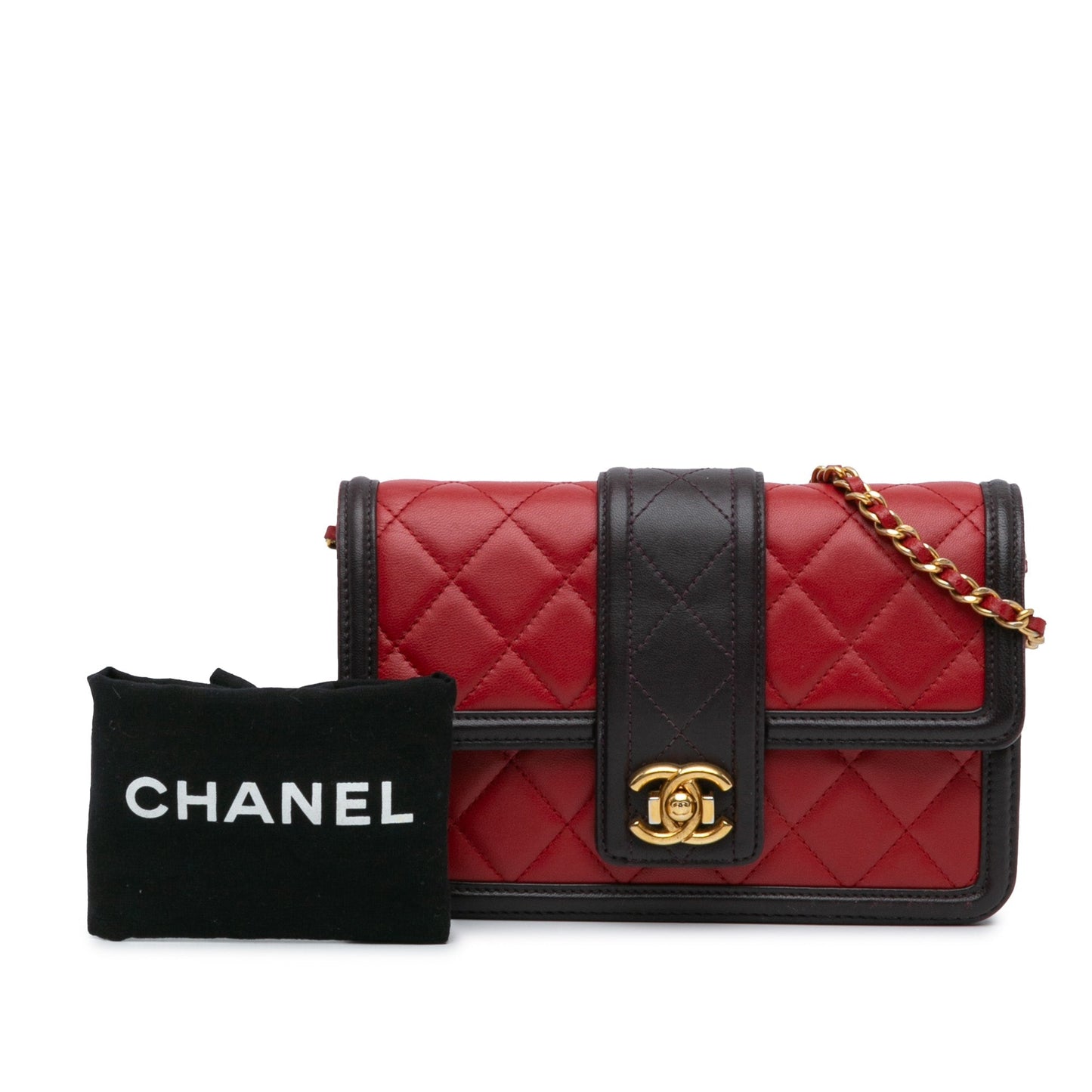 Chanel Sac Lambskin Elegant CC Wallet On Chain
