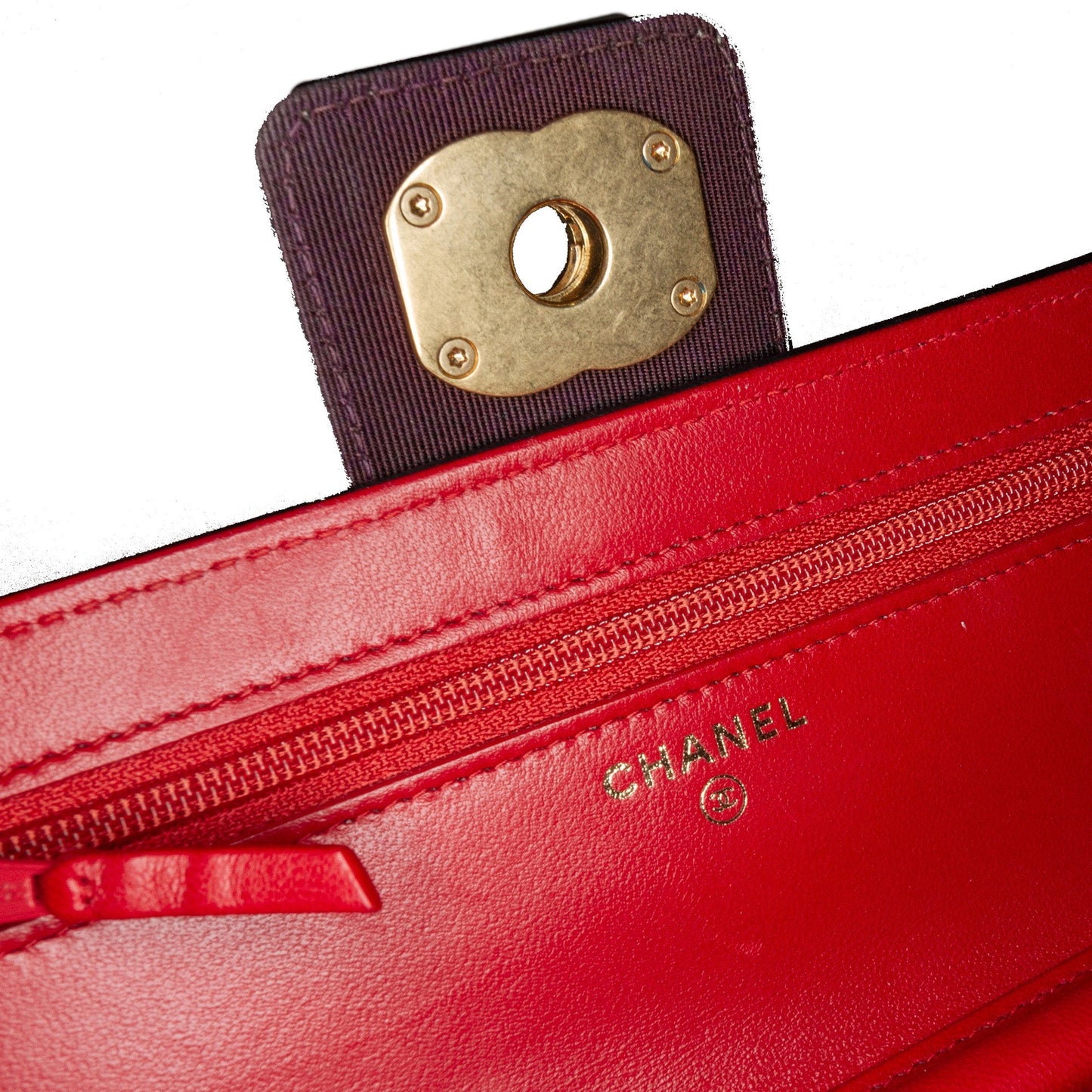 Chanel Sac Lambskin Elegant CC Wallet On Chain