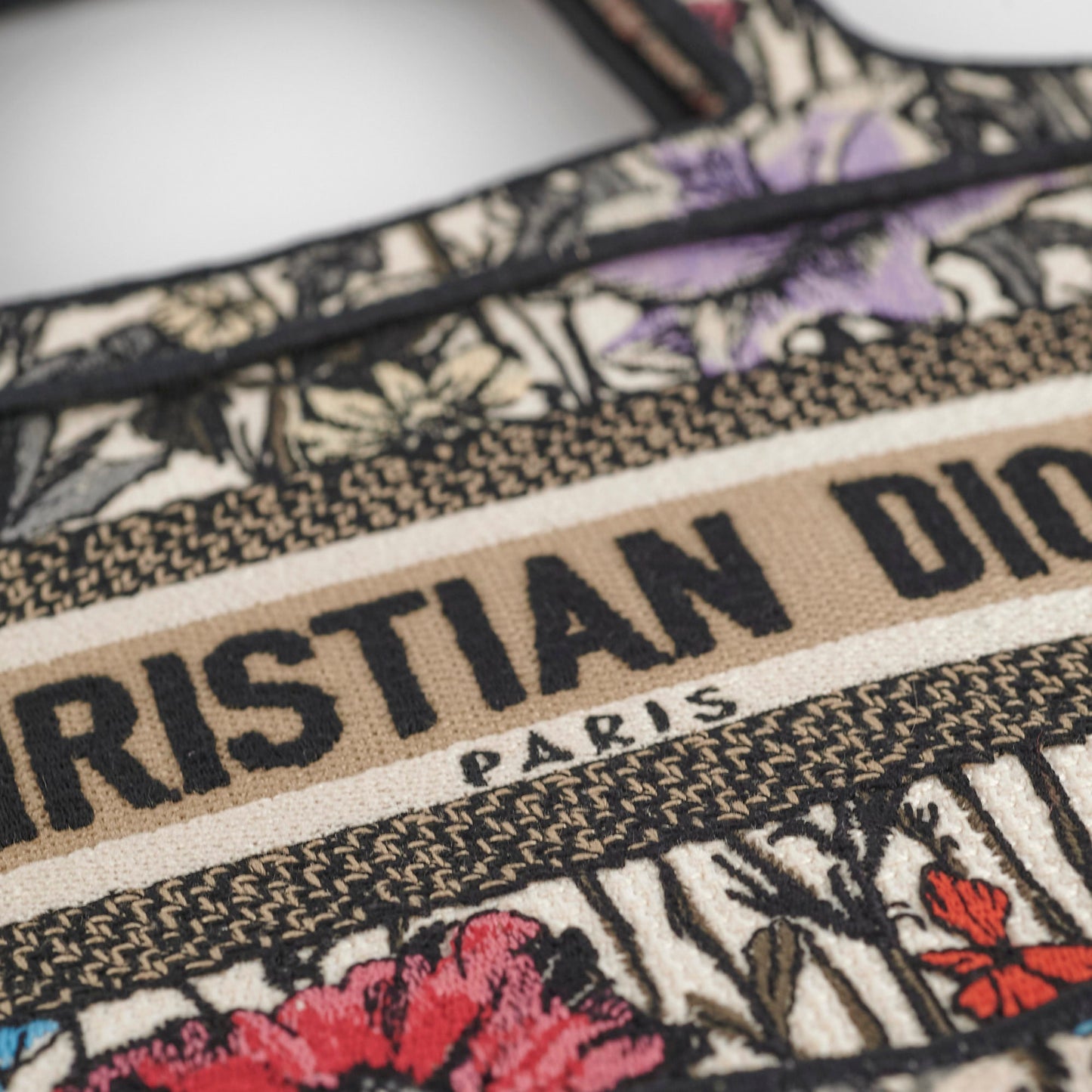 Christian Dior Book Tote Mini Floral