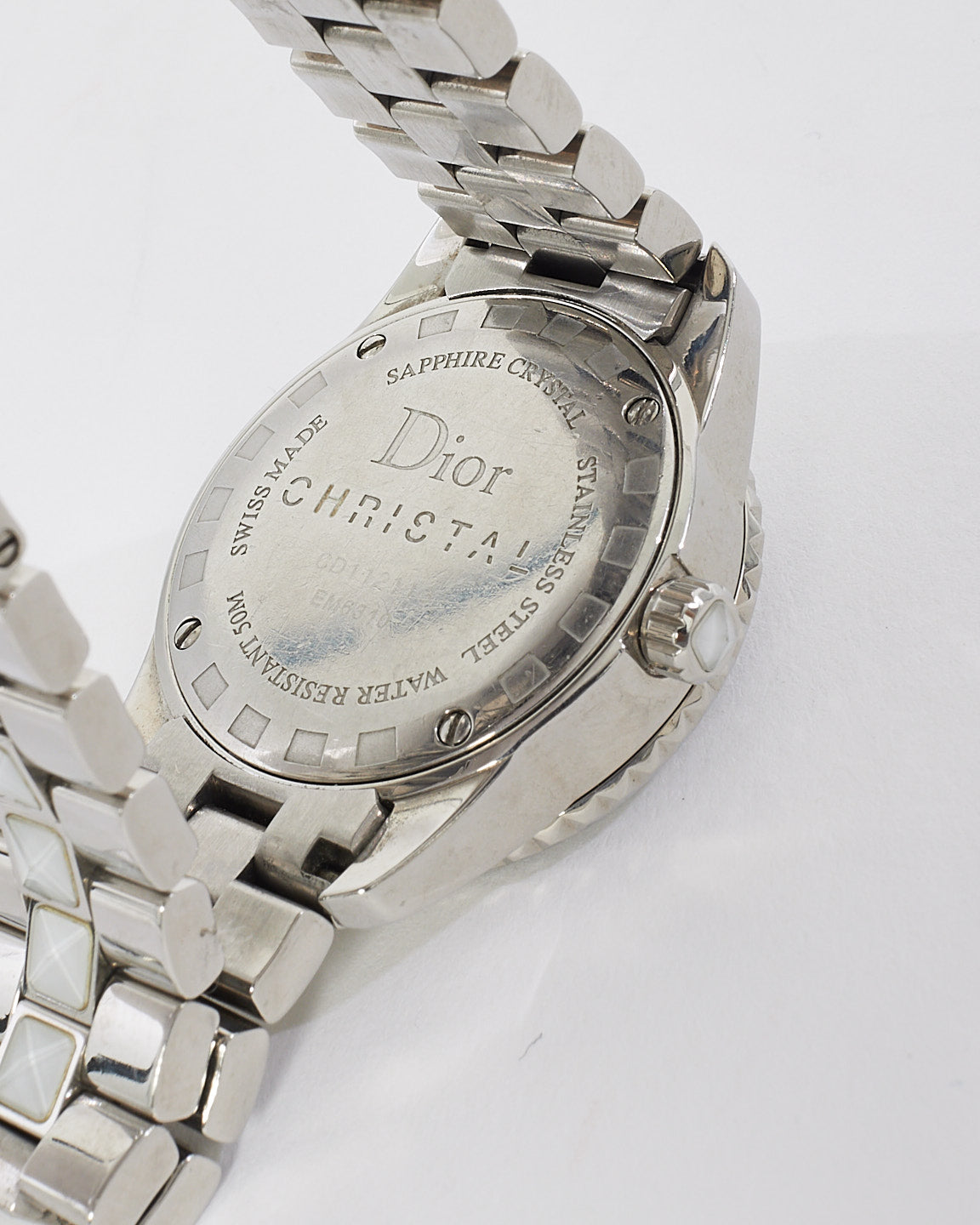 Dior Stainless Steel Diamond Crystal Sapphire 29mm Quartz Watch
