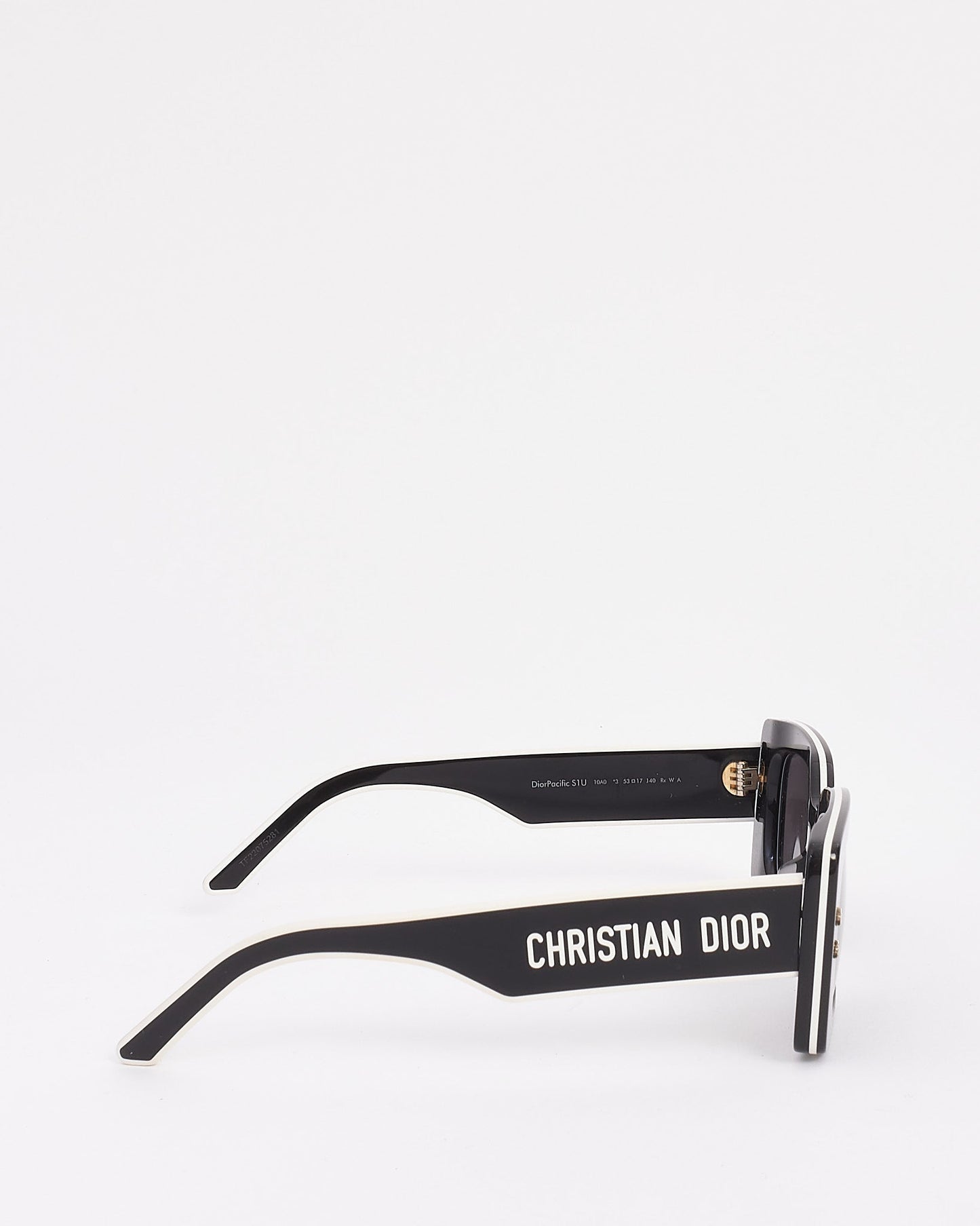 Dior Black/White Pacific S1U Logo Sunglasses
