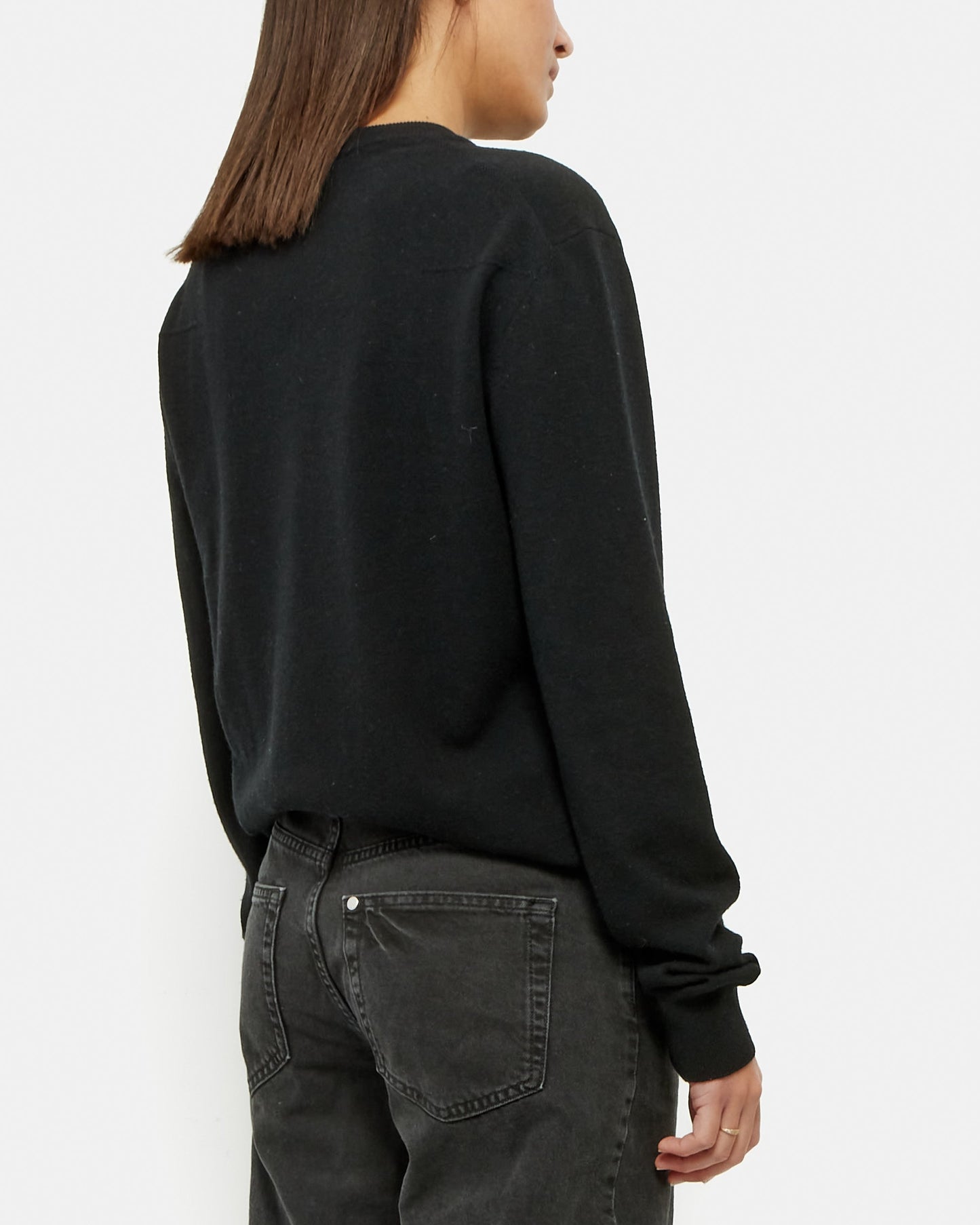 Dior Black Wool & Cashmere HardDior Crew Neck Sweater - S