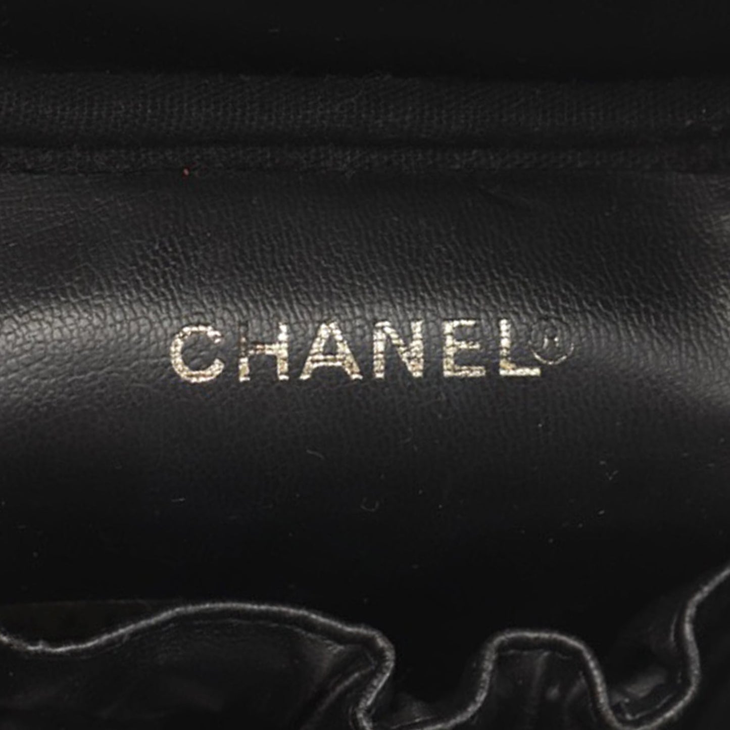 Black Chanel CC Caviar Vanity Case