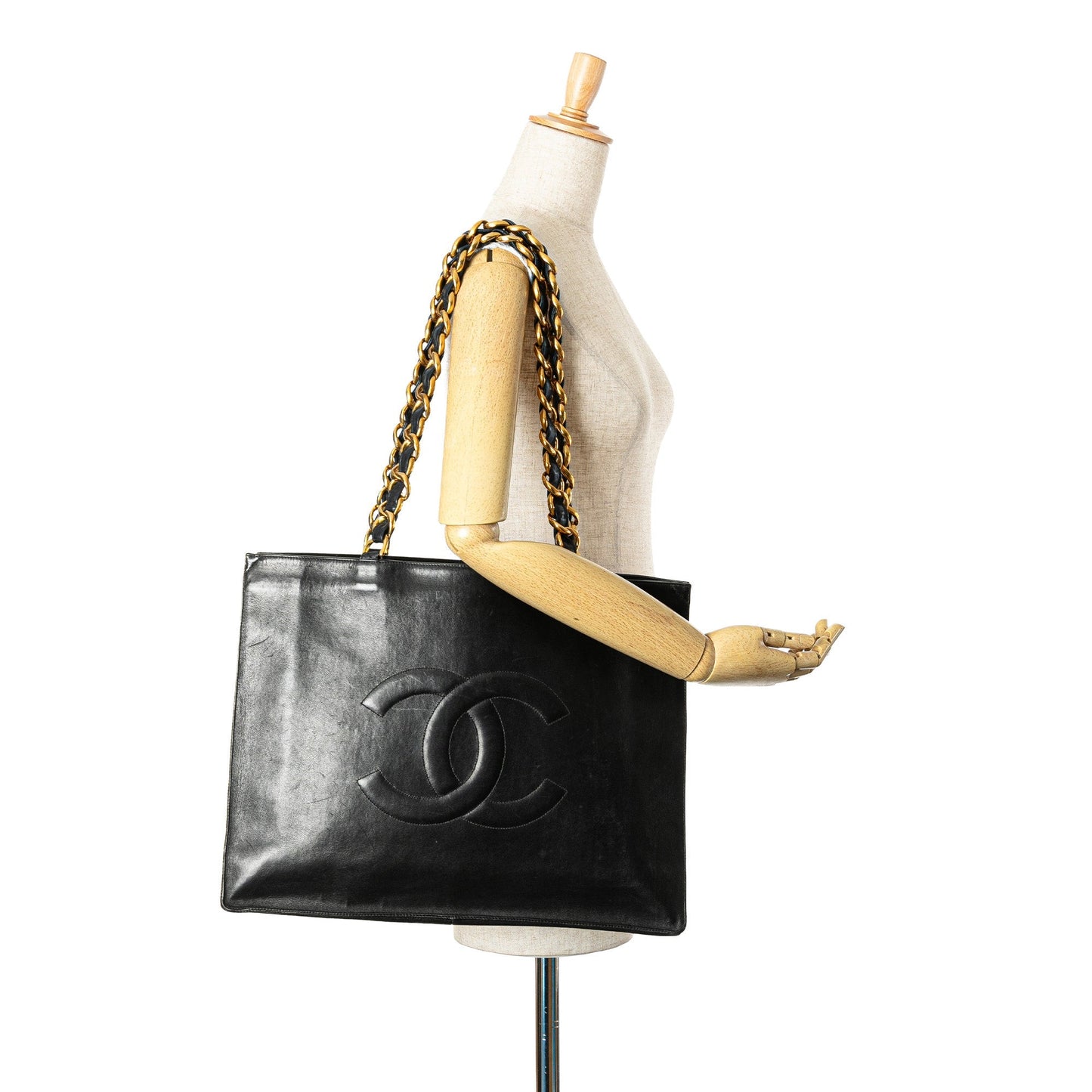 Chanel Sac CC Lambskin Chain Tote