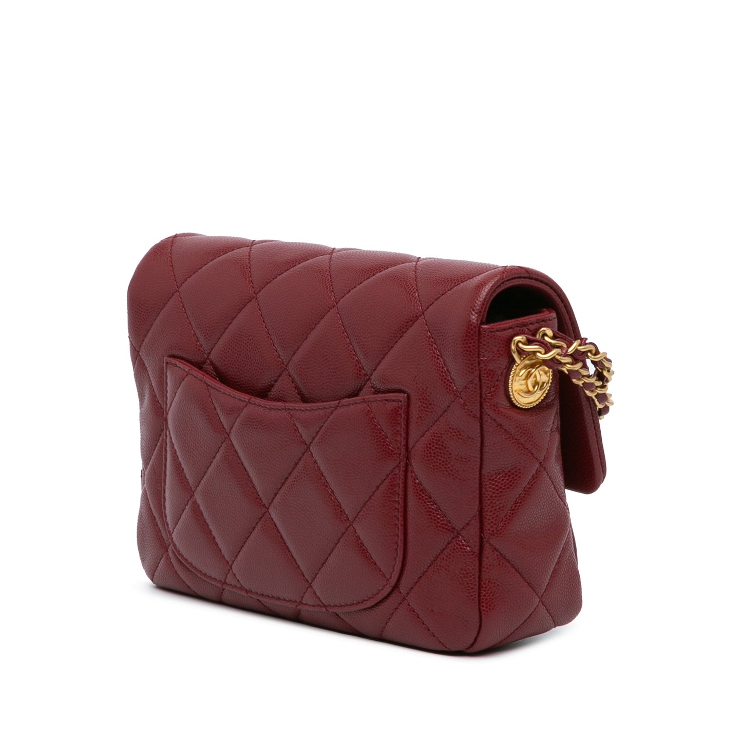 Chanel Sac Small Quilted Caviar Twist Your Buttons Flap