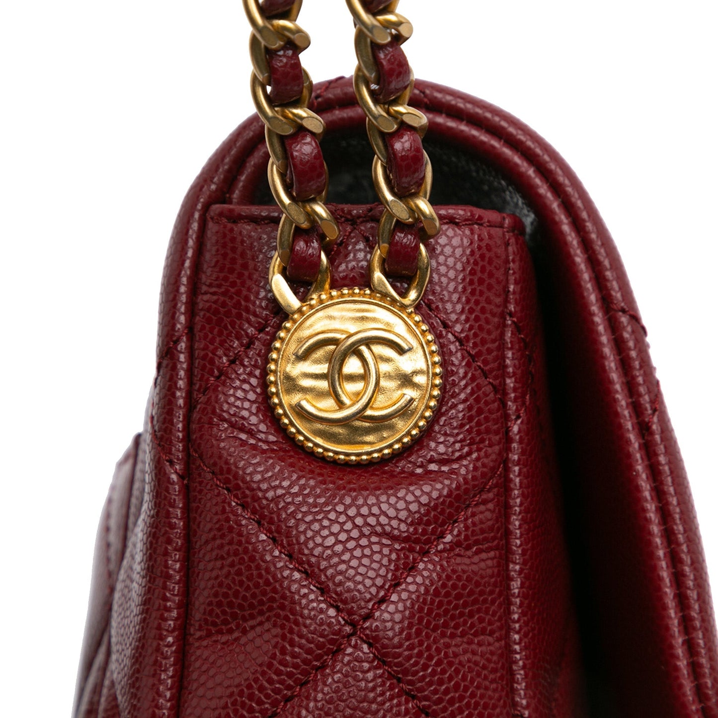 Chanel Sac Small Quilted Caviar Twist Your Buttons Flap
