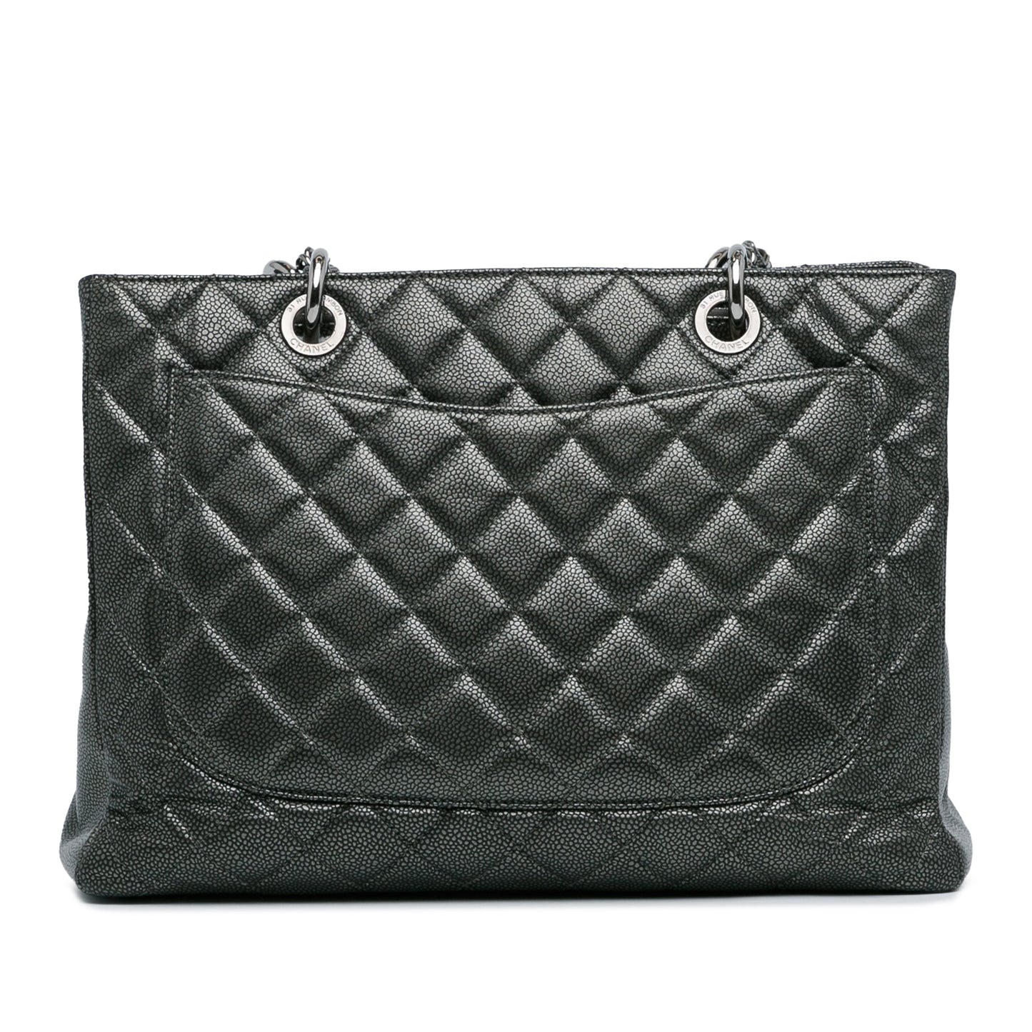 Chanel Sac Metallic Caviar Grand Shopping Tote