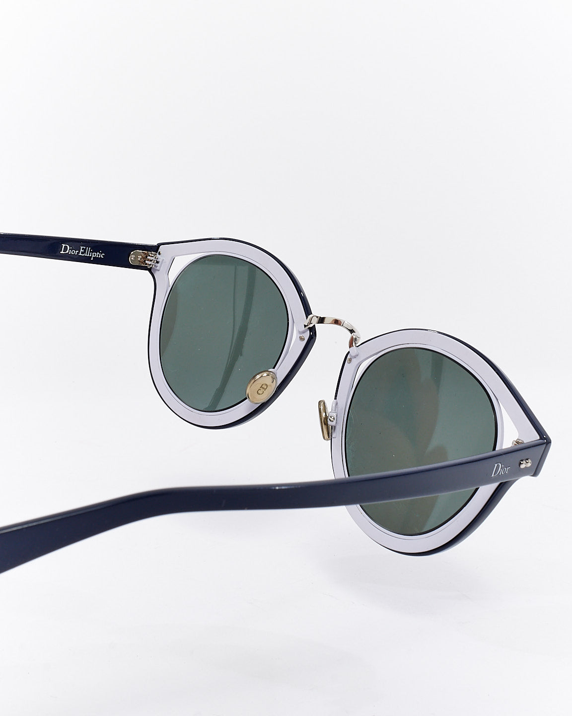 Dior Blue Acetate Dior Elliptic Round Sunglasses