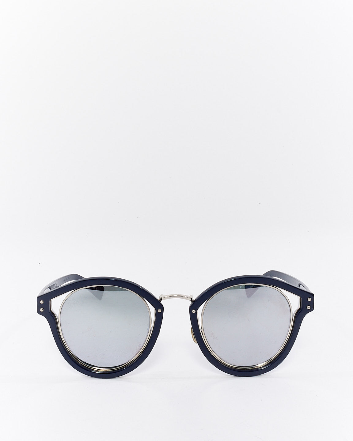 Dior Blue Acetate Dior Elliptic Round Sunglasses