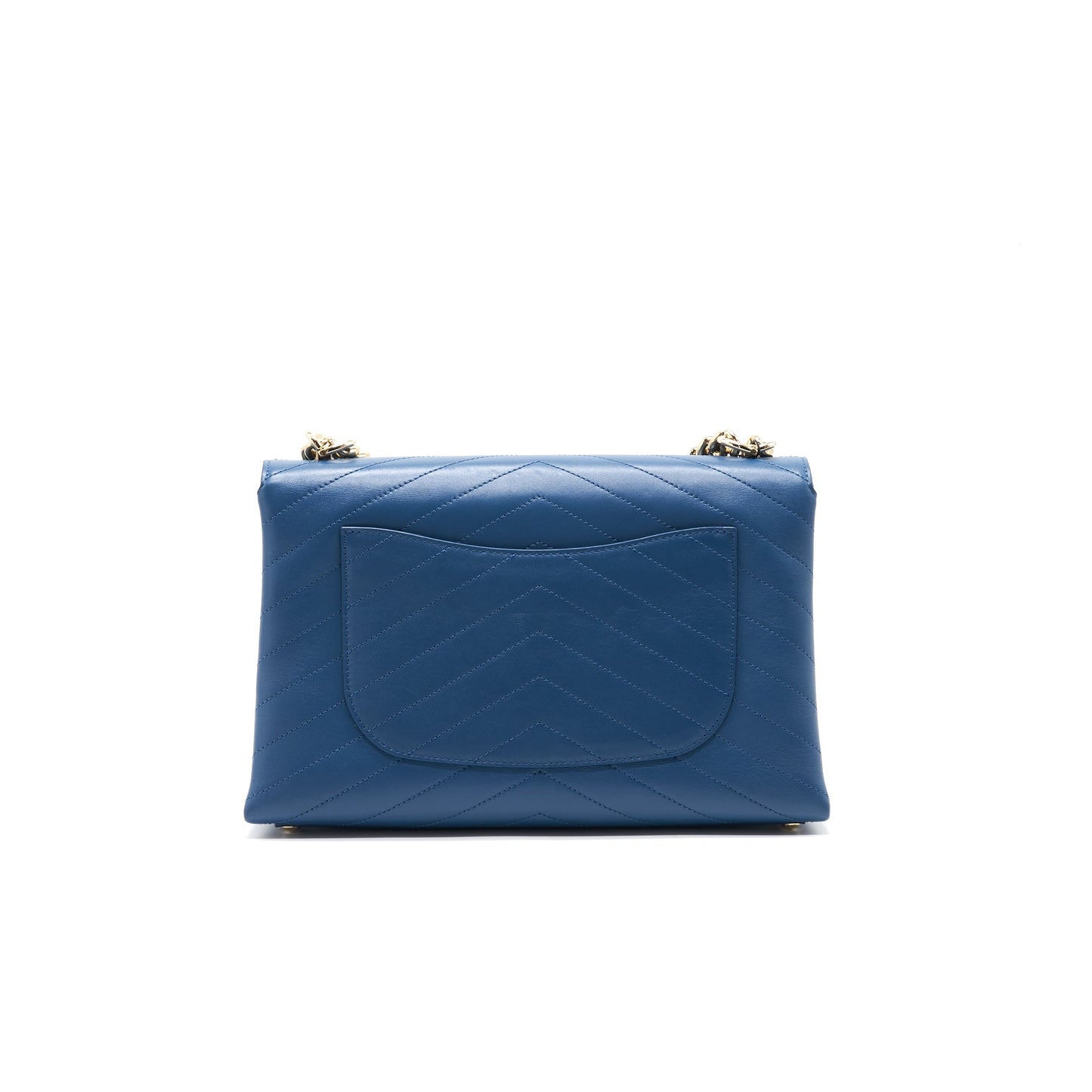 Chanel 18B Calfskin Chevron Flap Bag