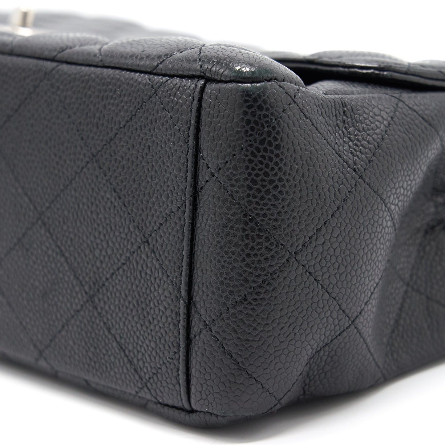 Chanel Cavier Classic Maxi Single Flap bag Black SHW