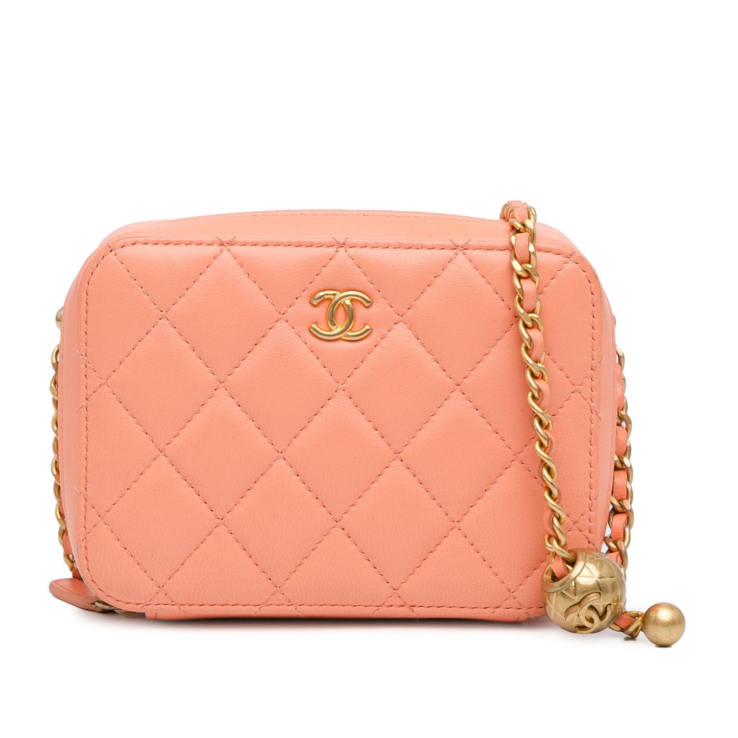 Chanel Sac CC Quilted Lambskin Pearl Crush Camera Bag