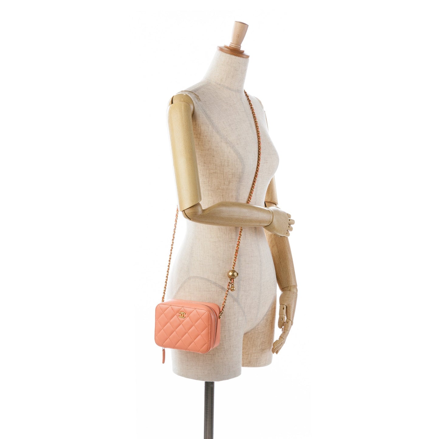 Chanel Sac CC Quilted Lambskin Pearl Crush Camera Bag