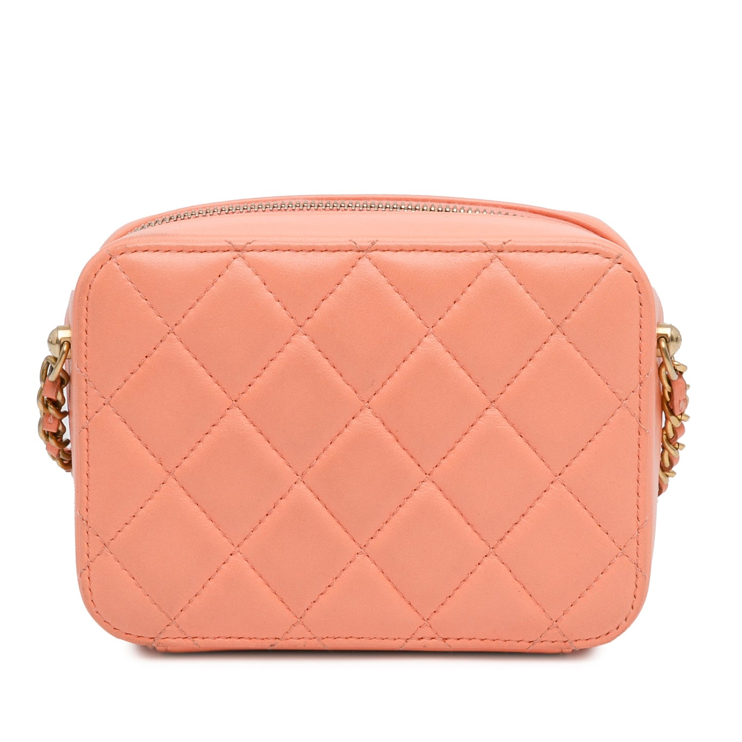 Chanel Sac CC Quilted Lambskin Pearl Crush Camera Bag