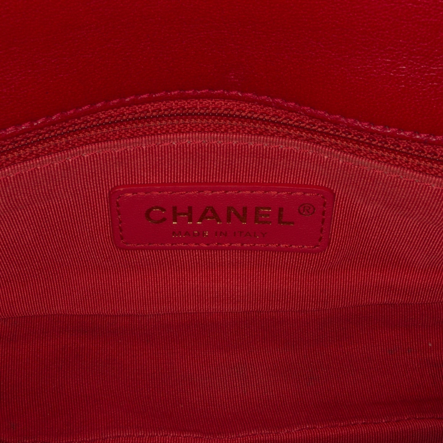 Chanel Classic Single Flap Red Tweed Lambskin Gold