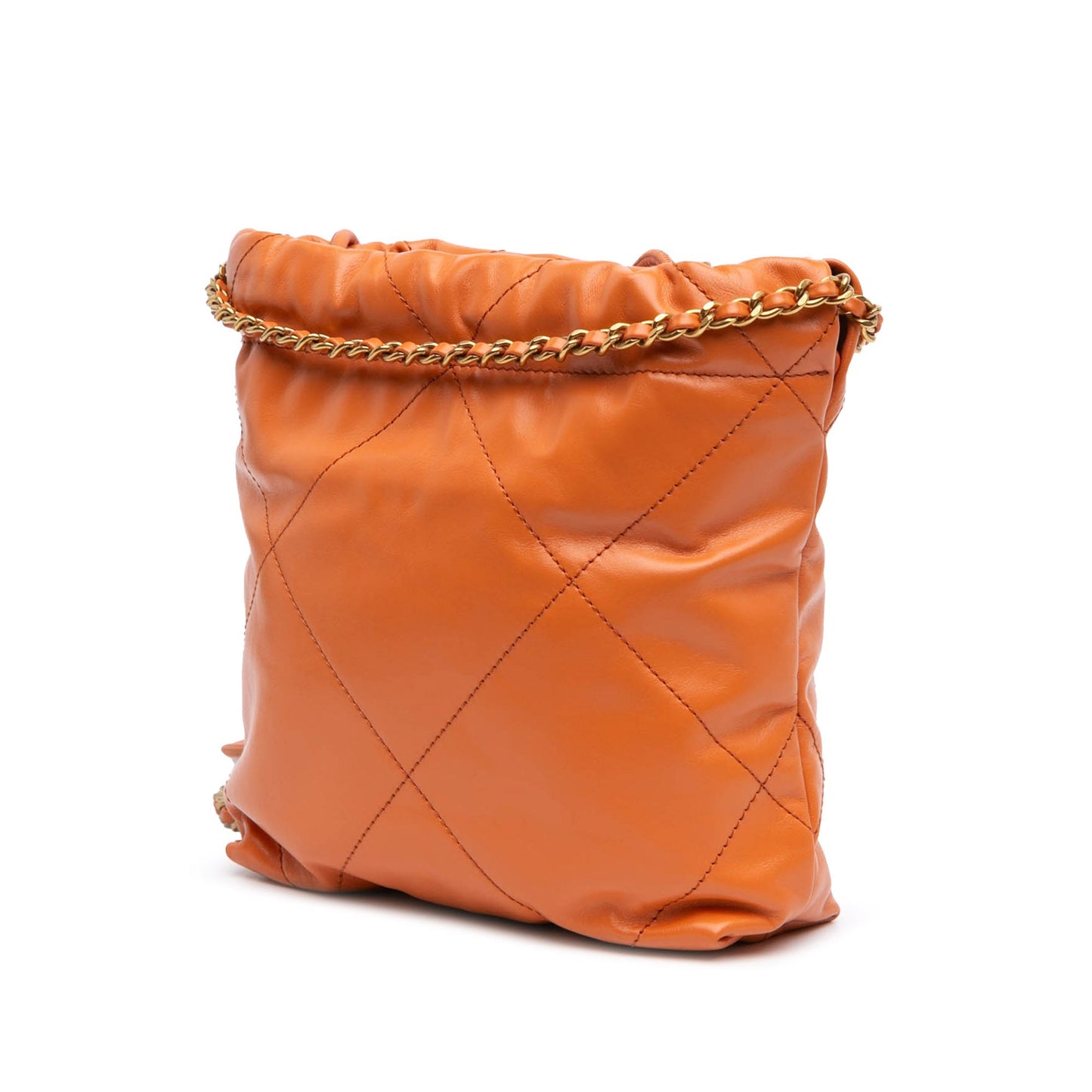 Chanel Sac Mini Shiny Calfskin 22 Handbag